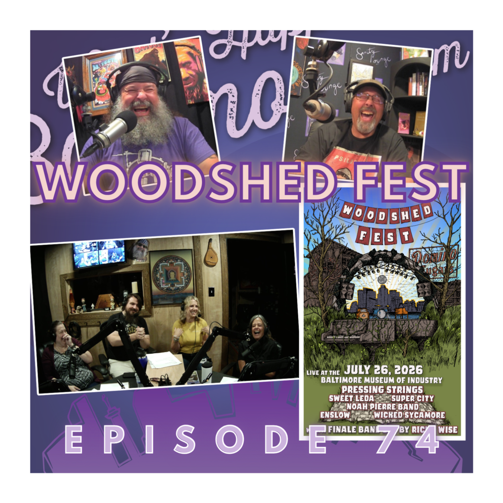 Building the First Woodshed Festival episode artwork