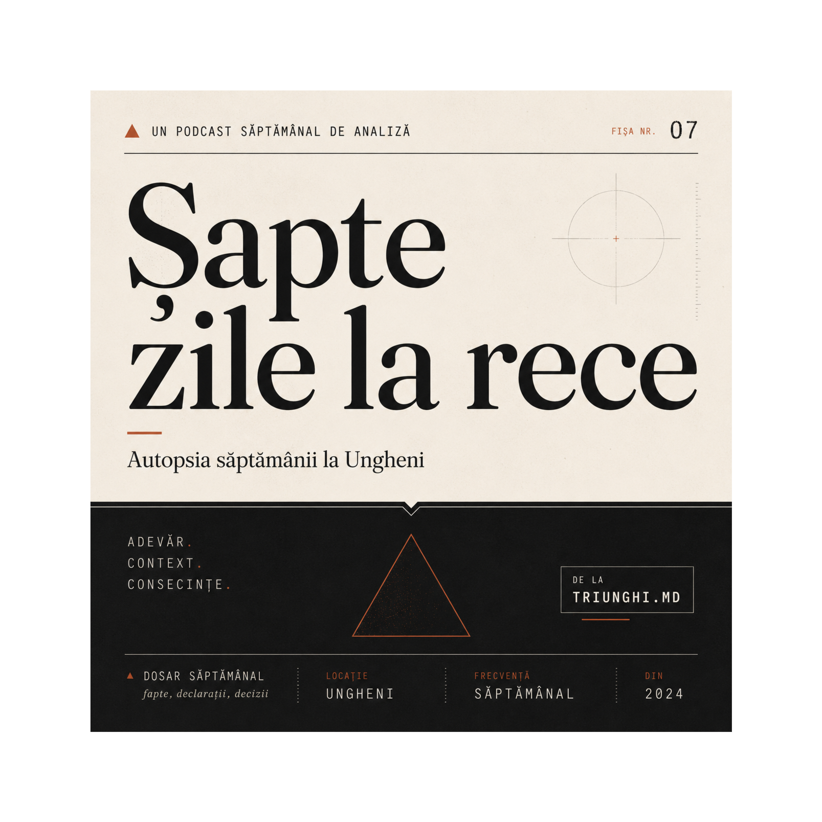 Șapte zile la rece: autopsia săptămânii la Ungheni - Triunghi.md Artwork