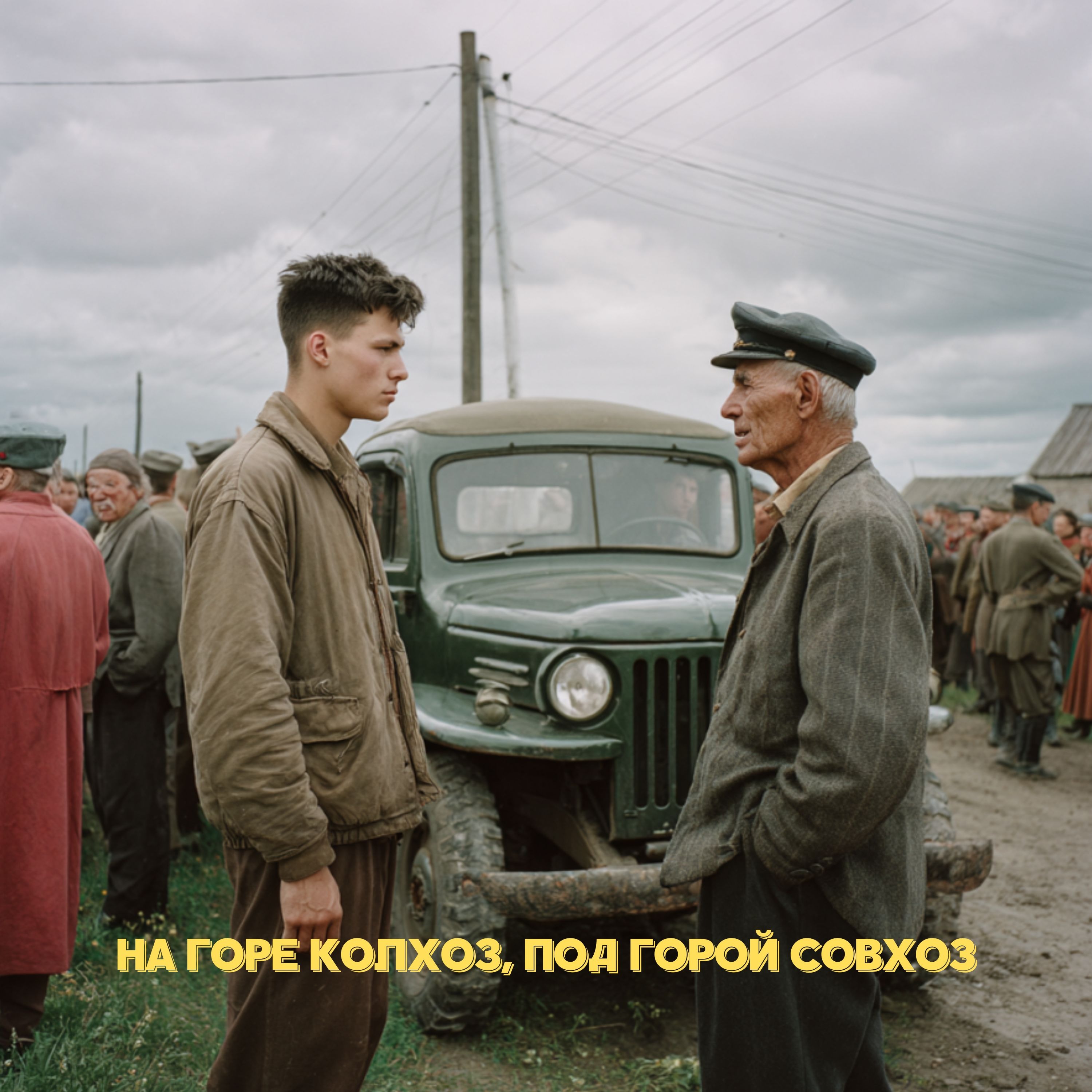 НА ГОРЕ КОЛХОЗ, ПОД ГОРОЙ СОВХОЗ...