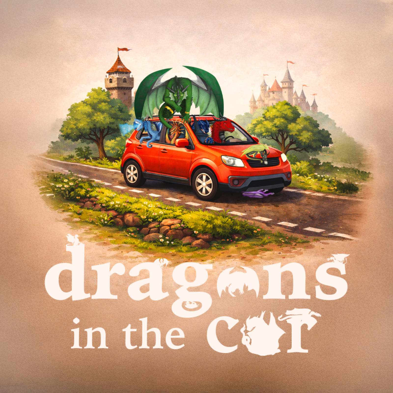Dragons in the Car | The Snowy Drive episode artwork