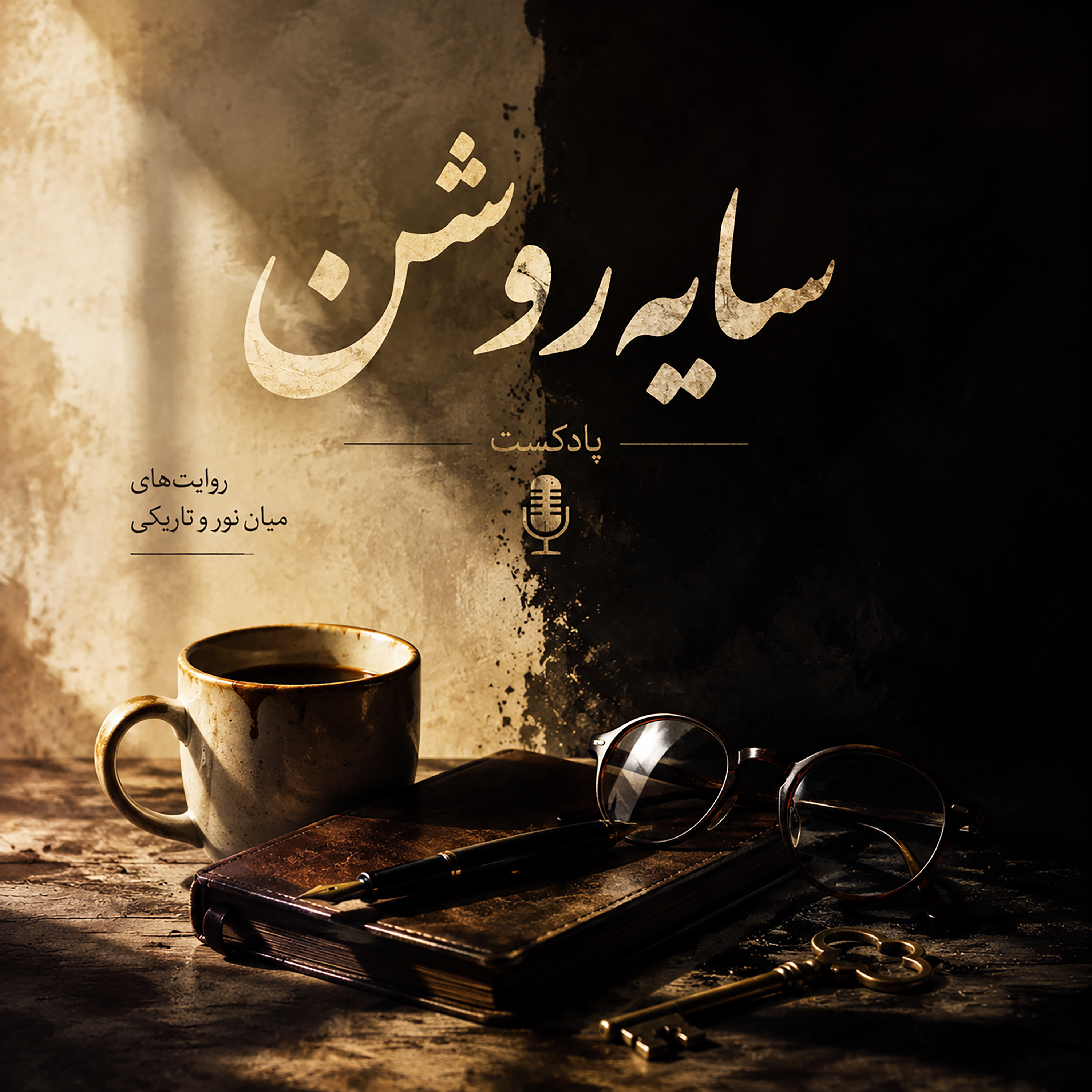 لوگوی پادکست سایه روشن