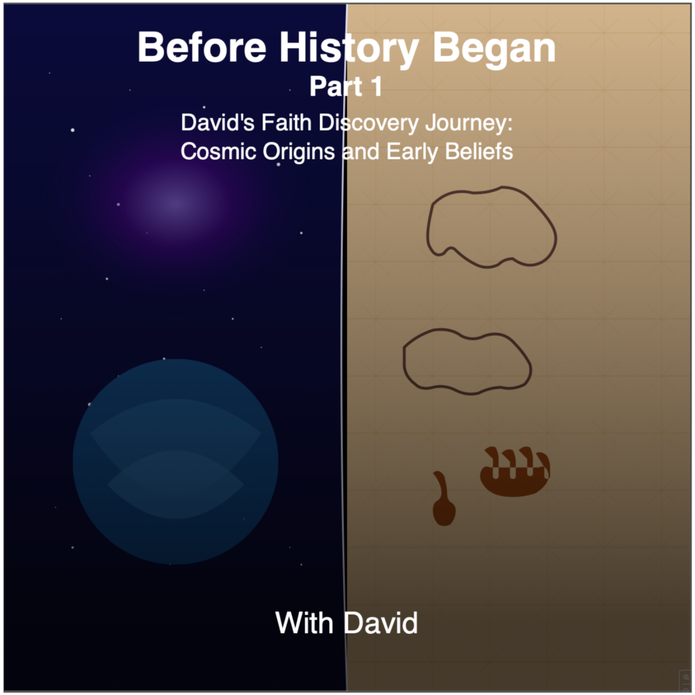 David's Faith Discovery Journey: Cosmic Origins and Early Beliefs episode artwork