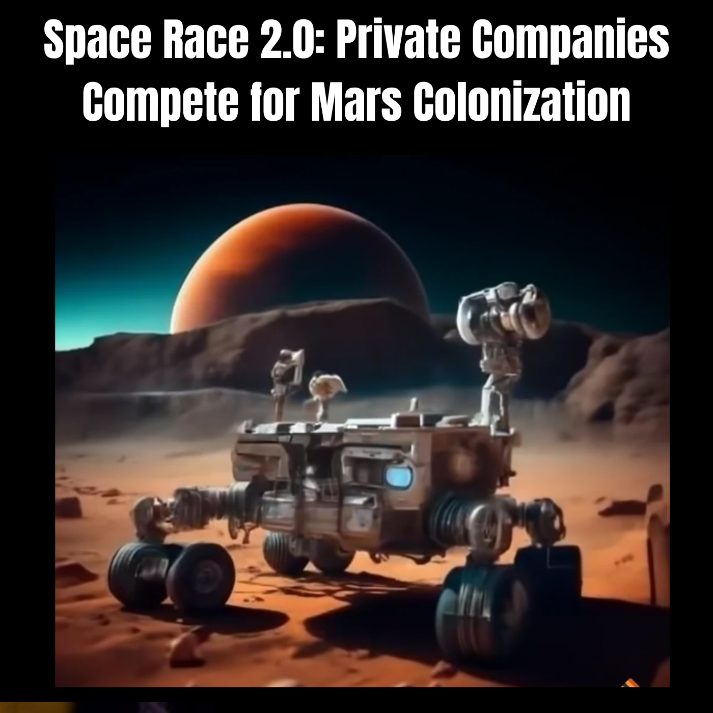 Space Race 2.0: Private Companies Compete for Mars Colonization