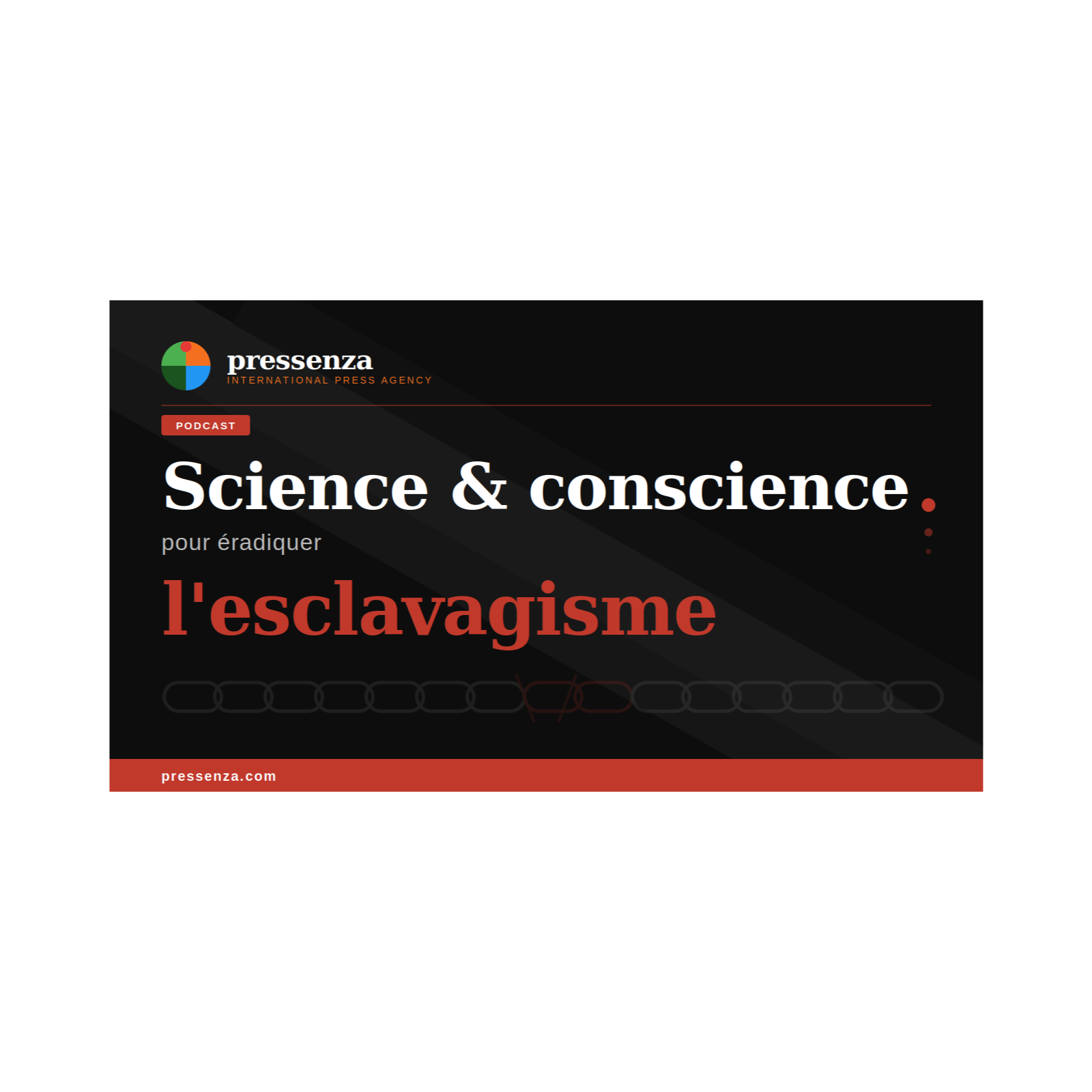 Science et conscience pour éradiquer l'esclavagisme podcast artwork