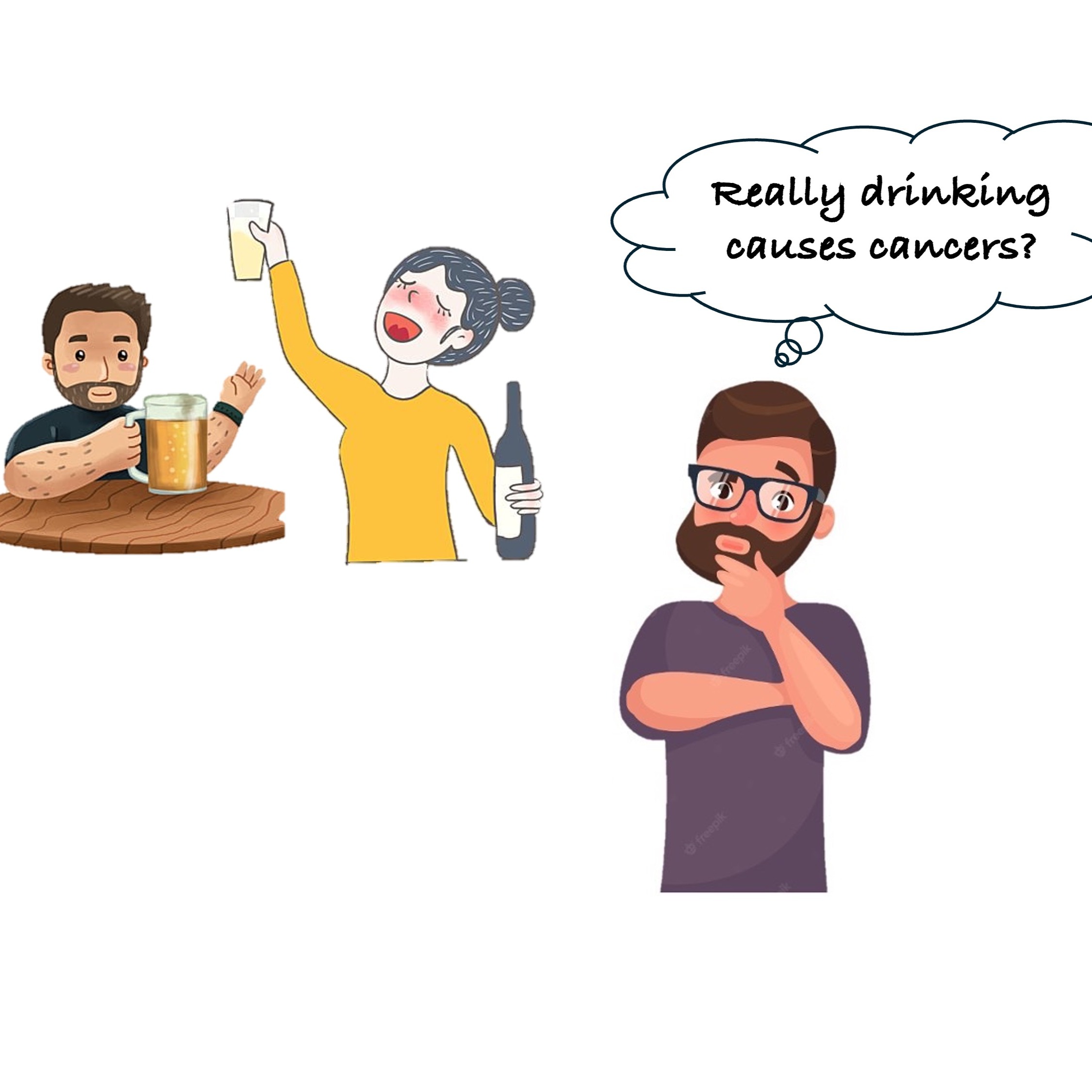 What?!? How does drinking cause cancer?