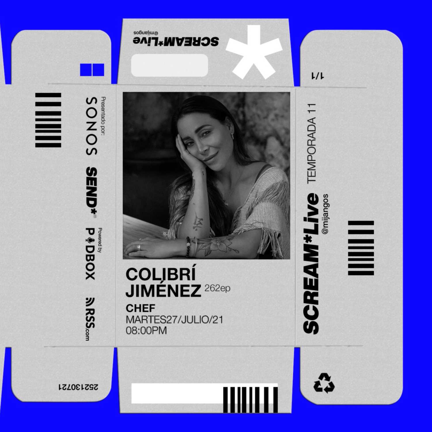 Scream*Live - Ep.262  - COLIBRÍ JIMÉNEZ