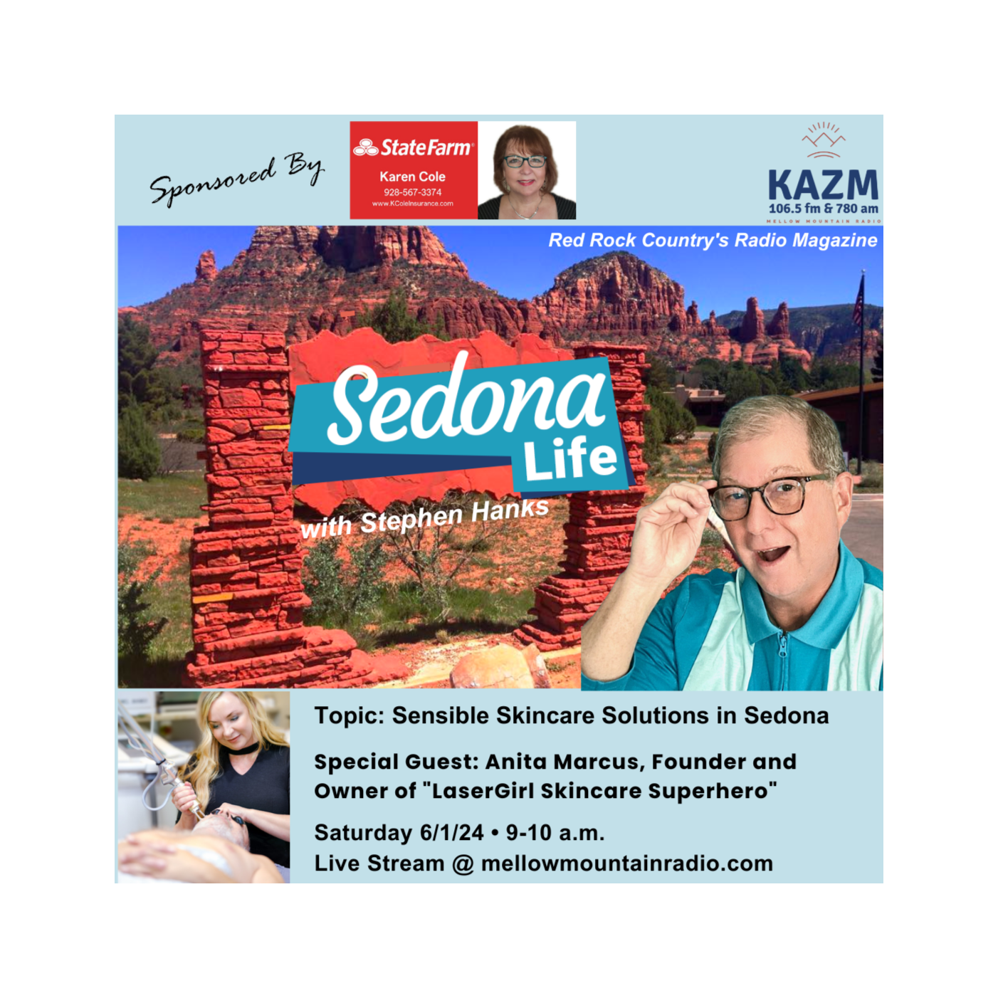 SEDONA LIFE with Stephen Hanks: Red Rock Country\'s Radio Magazine on Mellow Mountain Radio