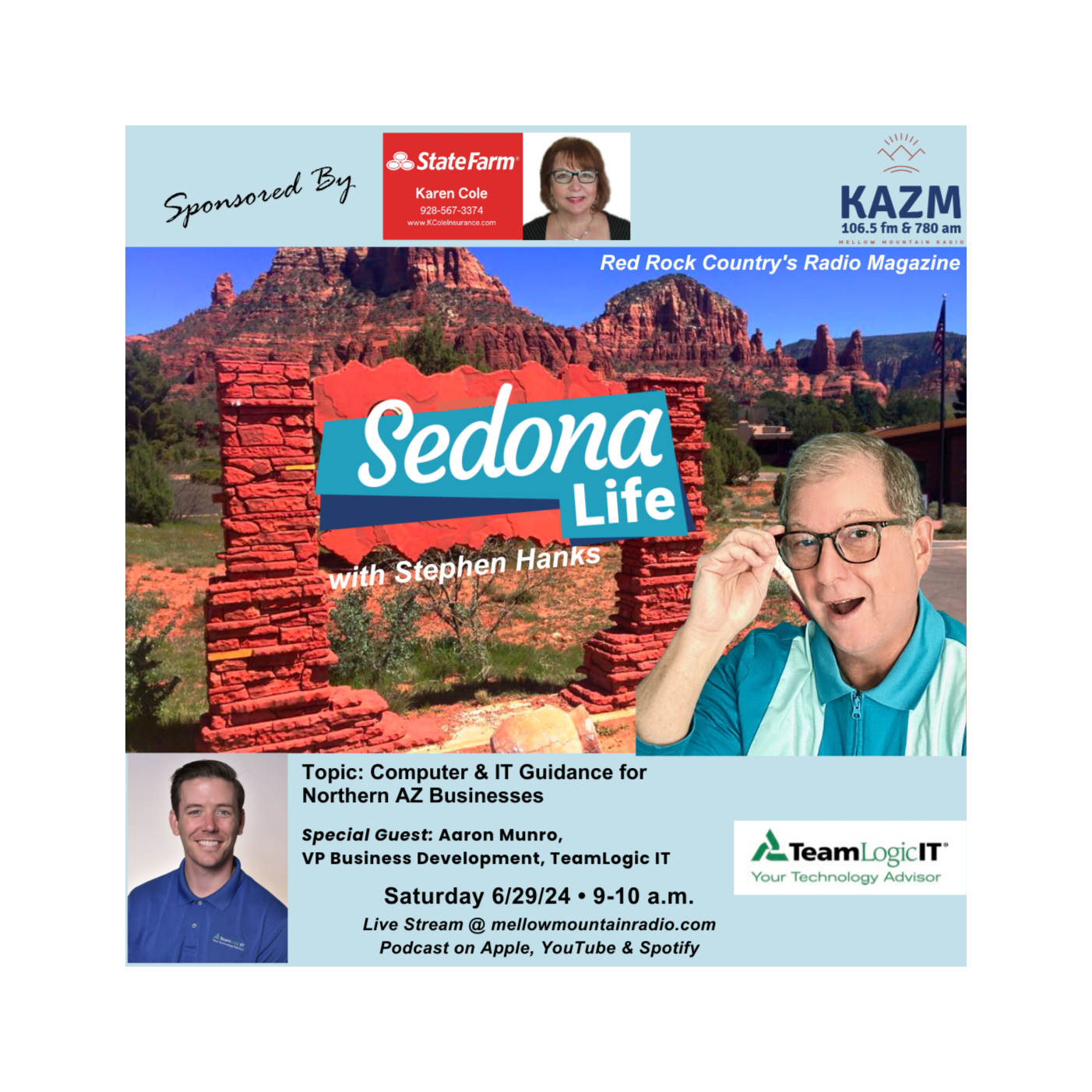 SEDONA LIFE with Stephen Hanks: Red Rock Country\'s Radio Magazine on Mellow Mountain Radio