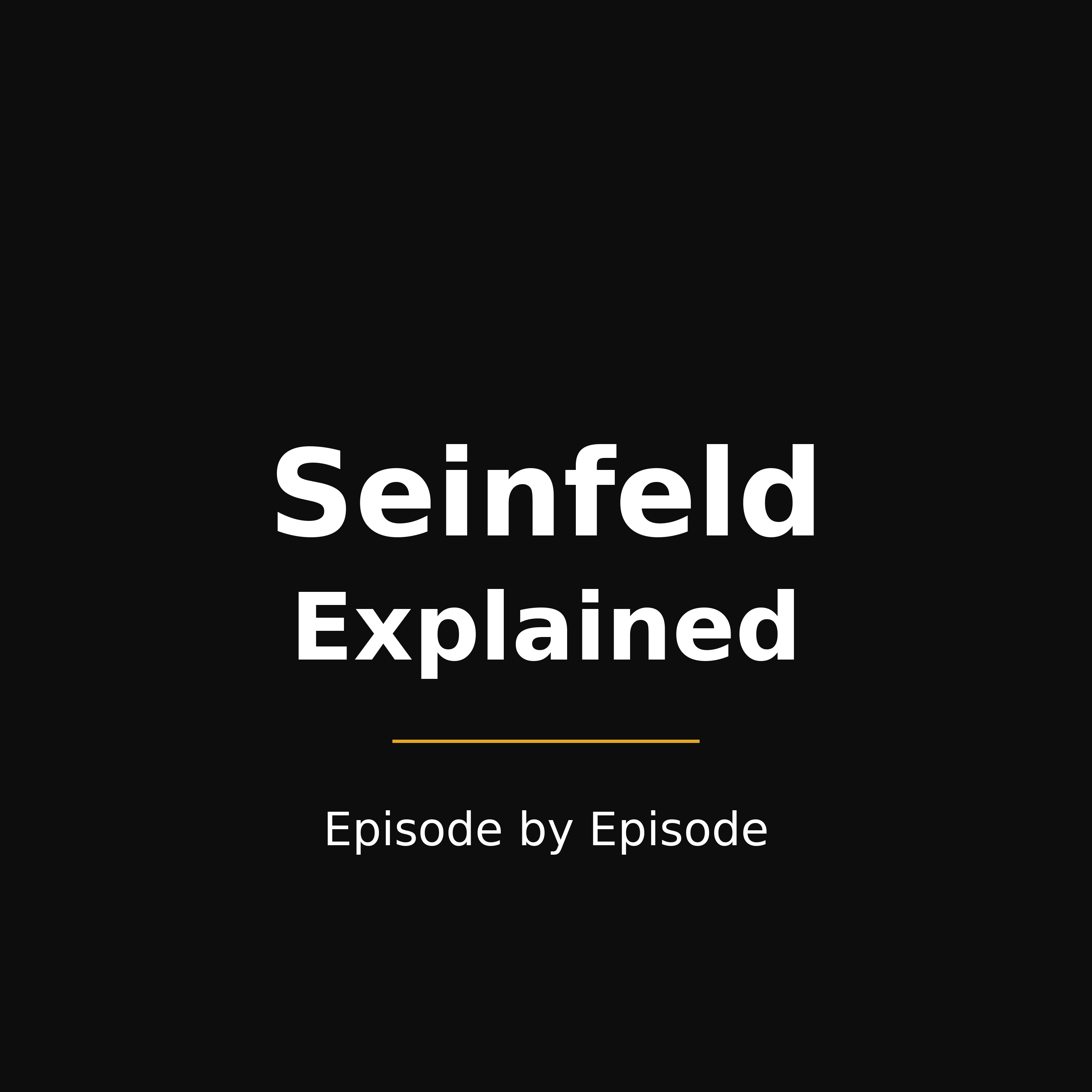 Seinfeld Explained — Episode by Episode podcast artwork
