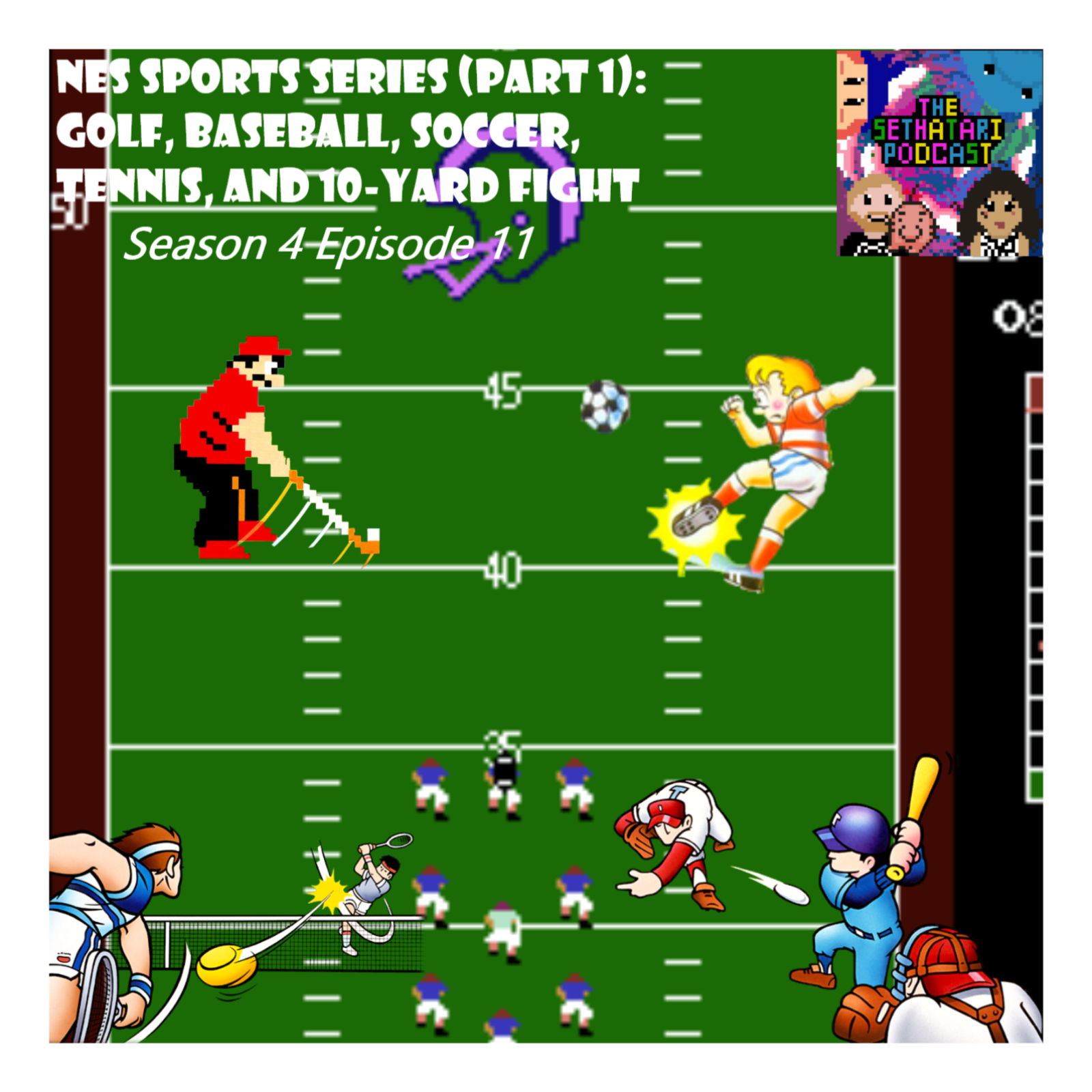 NES Sports Series (Part 1): Golf, Baseball, Soccer, Tennis, and 10-Yard Fight episode artwork