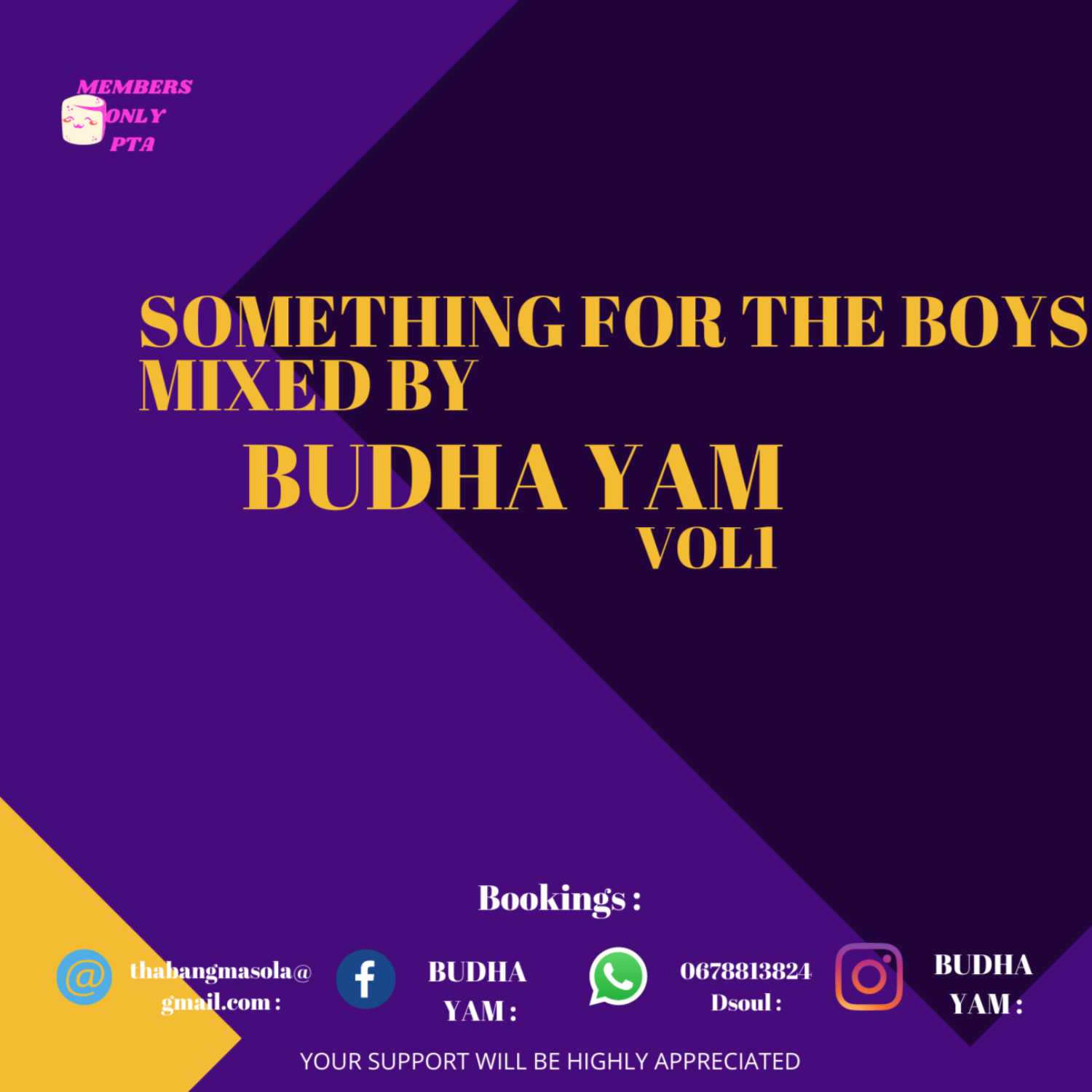 SOMETHING FOR THE BOYS MIXED BY BUDHA YAM VOL1 