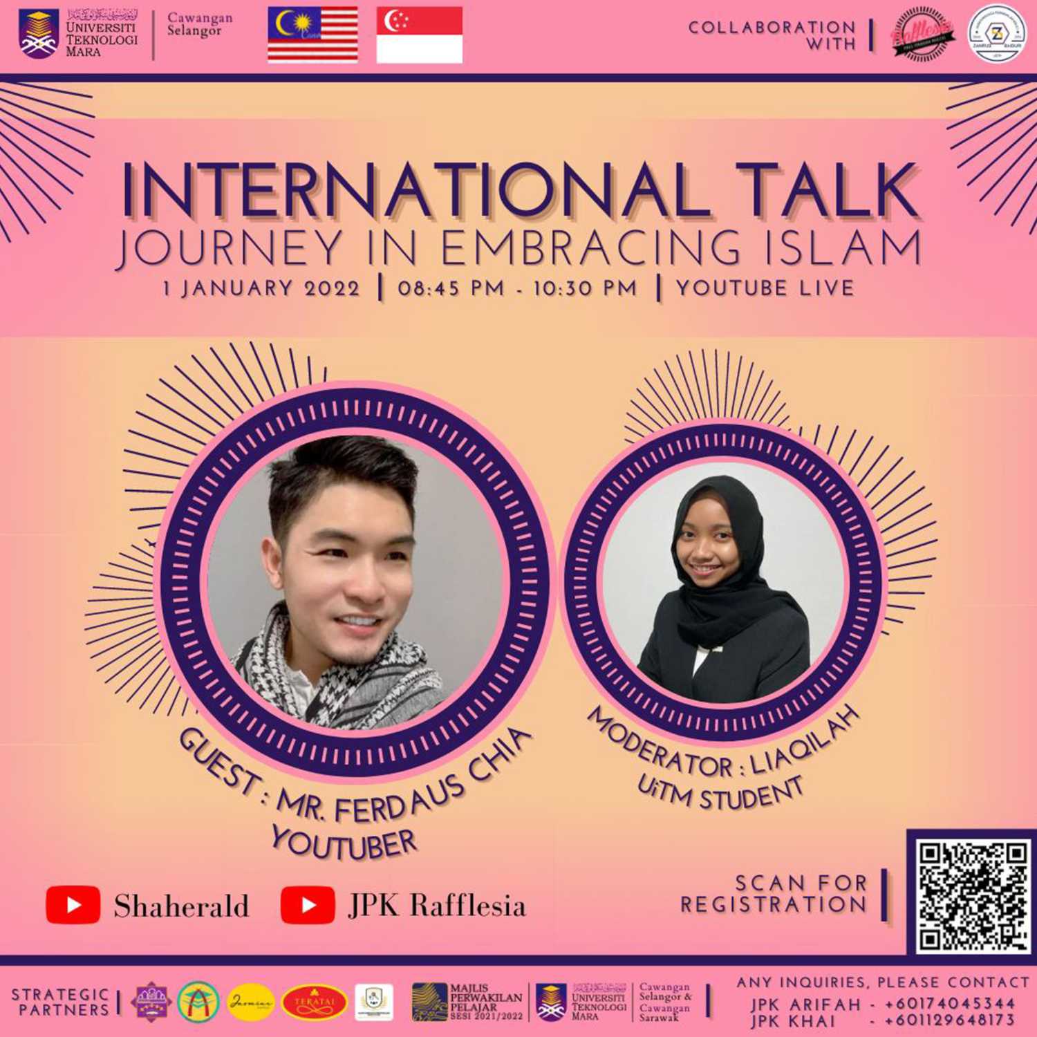 International Talk with JPK Rafflesia UITM Puncak Alam On My Journey to Islam