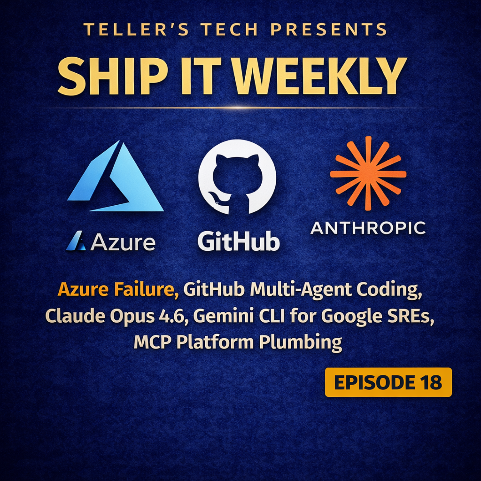 Azure VM Control Plane Outage, GitHub Agent HQ (Claude + Codex), Claude Opus 4.6, Gemini CLI, MCP - Episode Cover