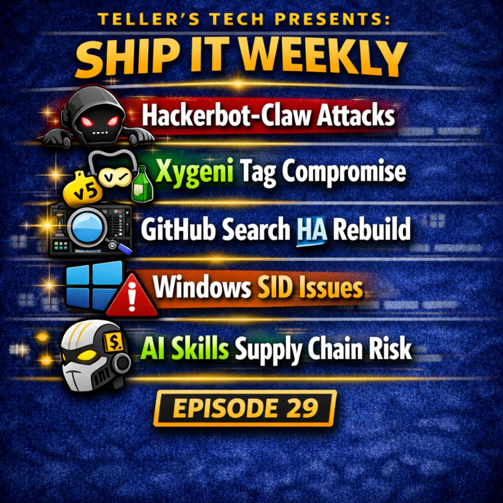 Hackerbot-Claw Grows, Xygeni Tag Poisoning, GitHub Search HA, Windows SID Failures, and AI Skills Supply Chain