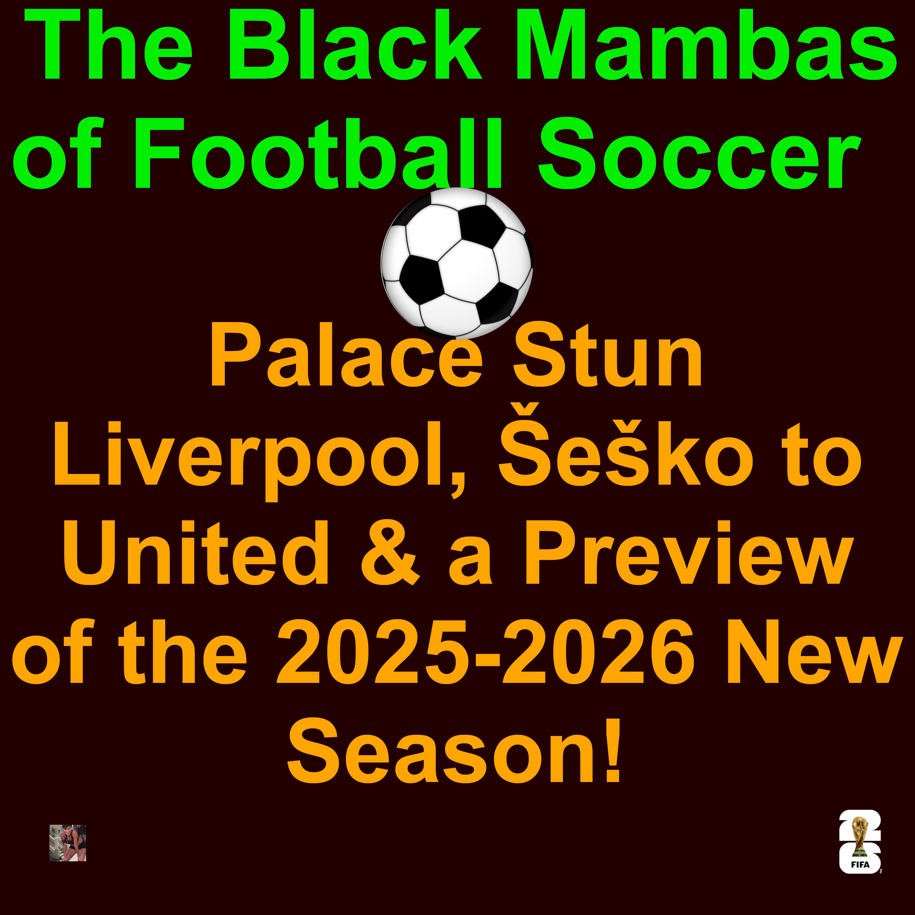⚽️ The Black Mambas of Football and Soccer August 03-10 2025: Palace Stun Liverpool, Šeško to United & a Preview of the New Season!