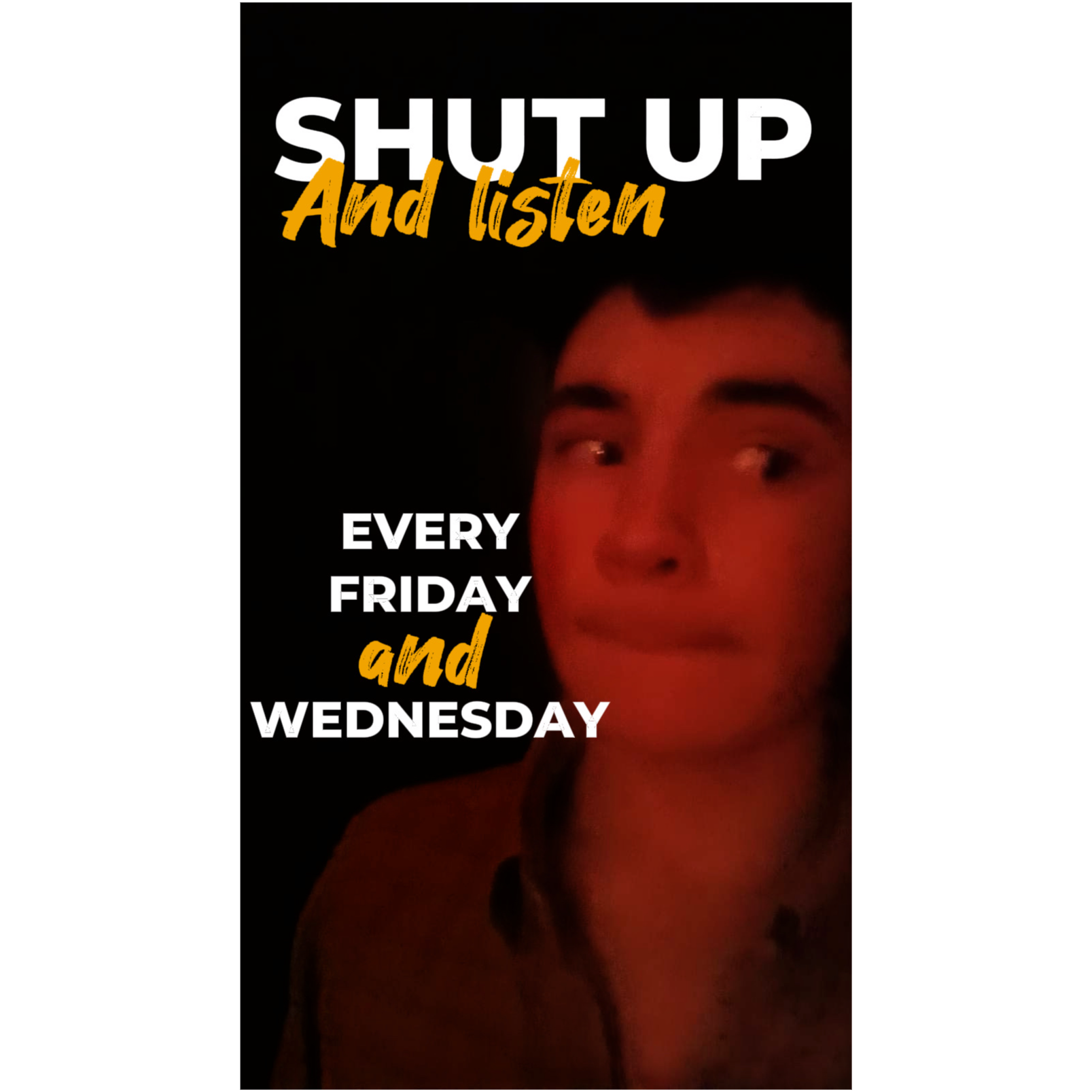 Shut up and listen to me cover art