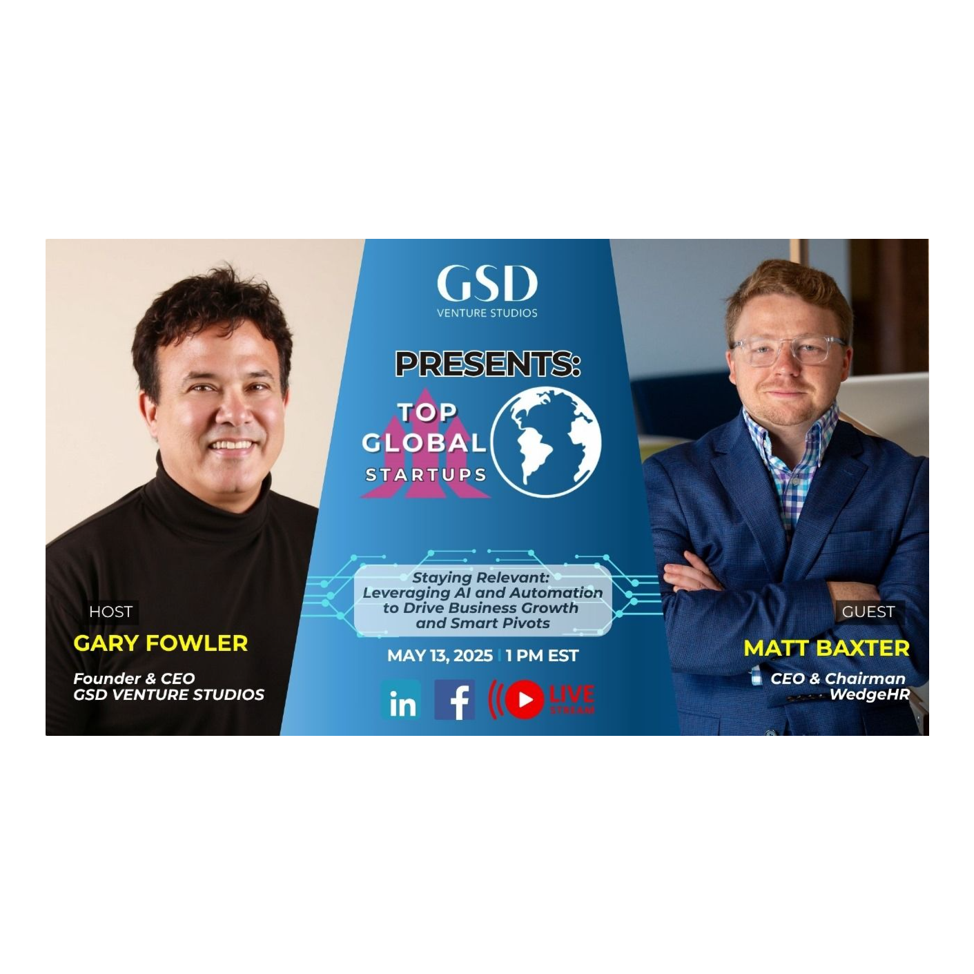 GSD Presents Top Global Startups with Matt Baxter episode artwork