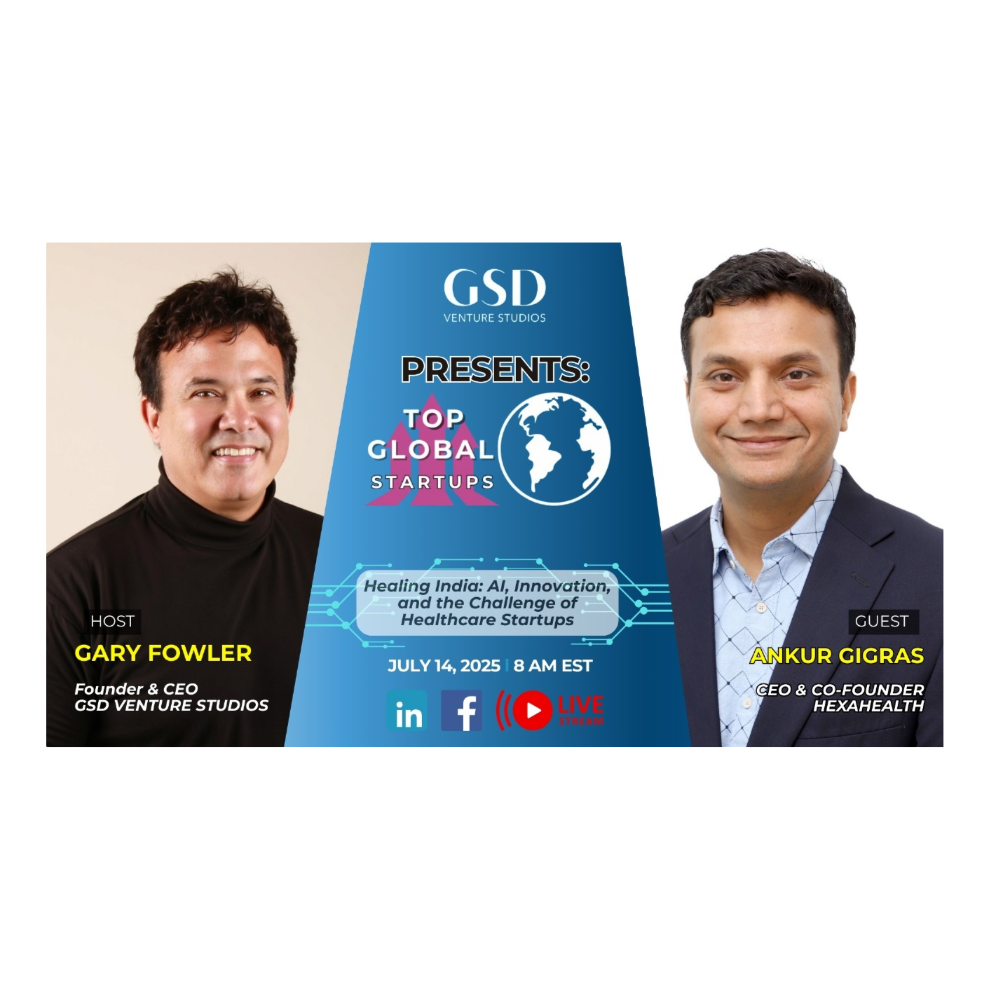 Top Global Startups: Healing India: AI, Innovation, and the Challenge of Healthcare Startups with Ankur Gigras episode artwork