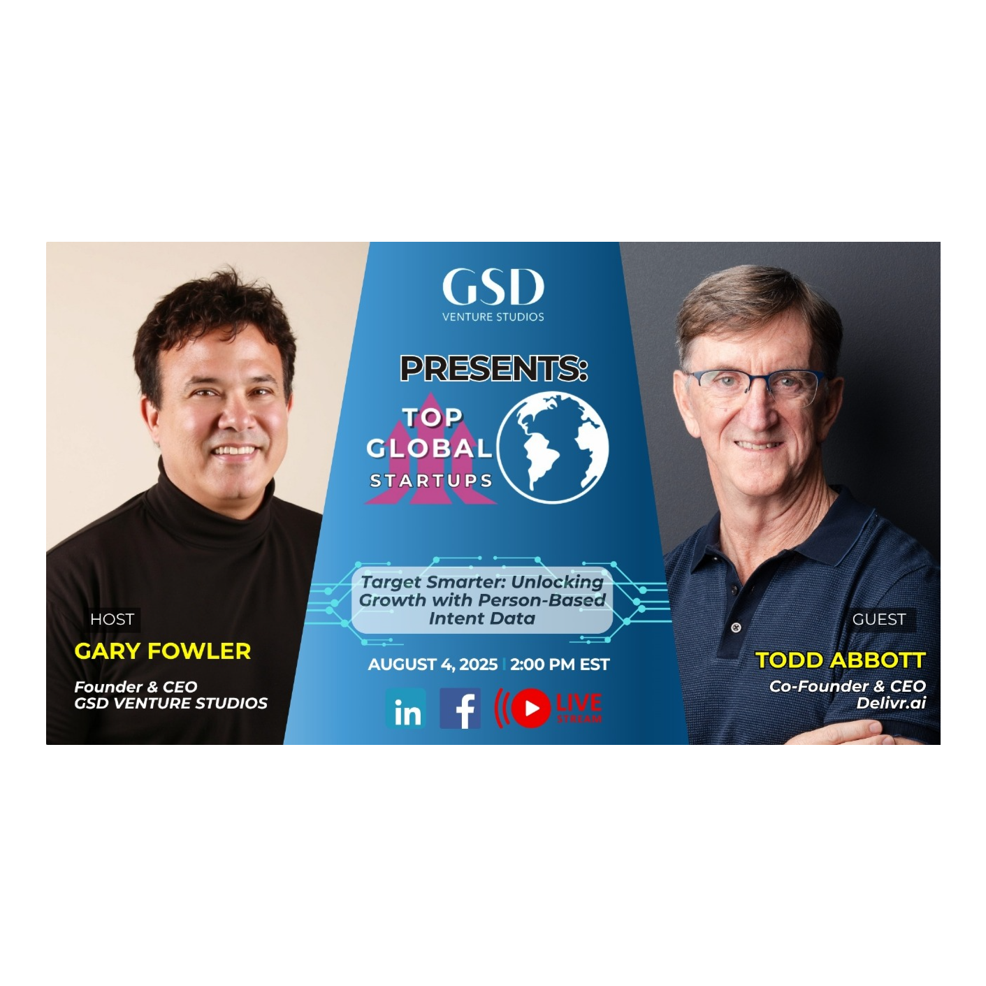 Top Global Startups: Target Smarter: Unlocking Growth with Person-Based Intent Data with Todd Abbott  episode artwork