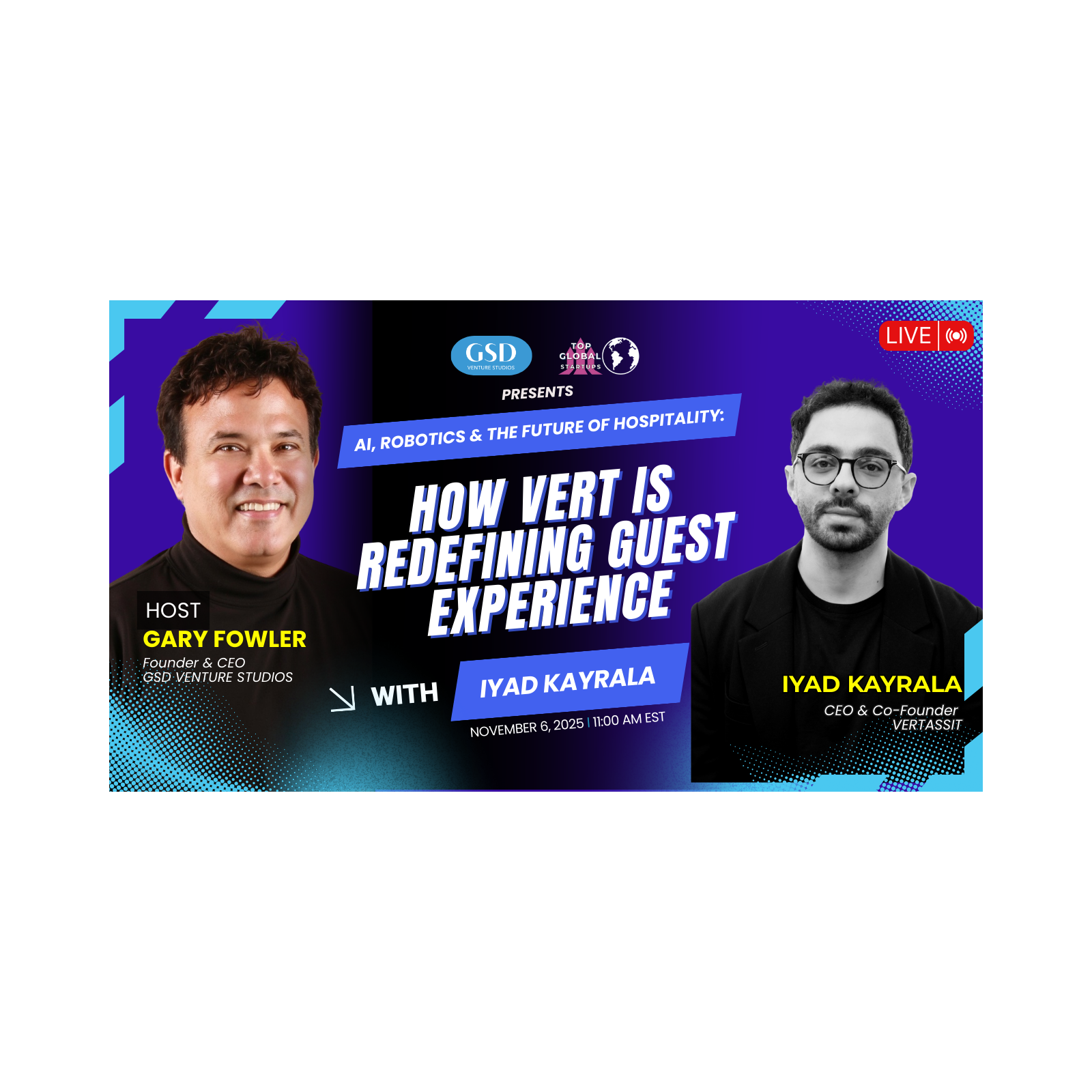 AI & Robotics in Hospitality: How VERT Is Redefining Guest Experience with Iyad Kayrala episode artwork