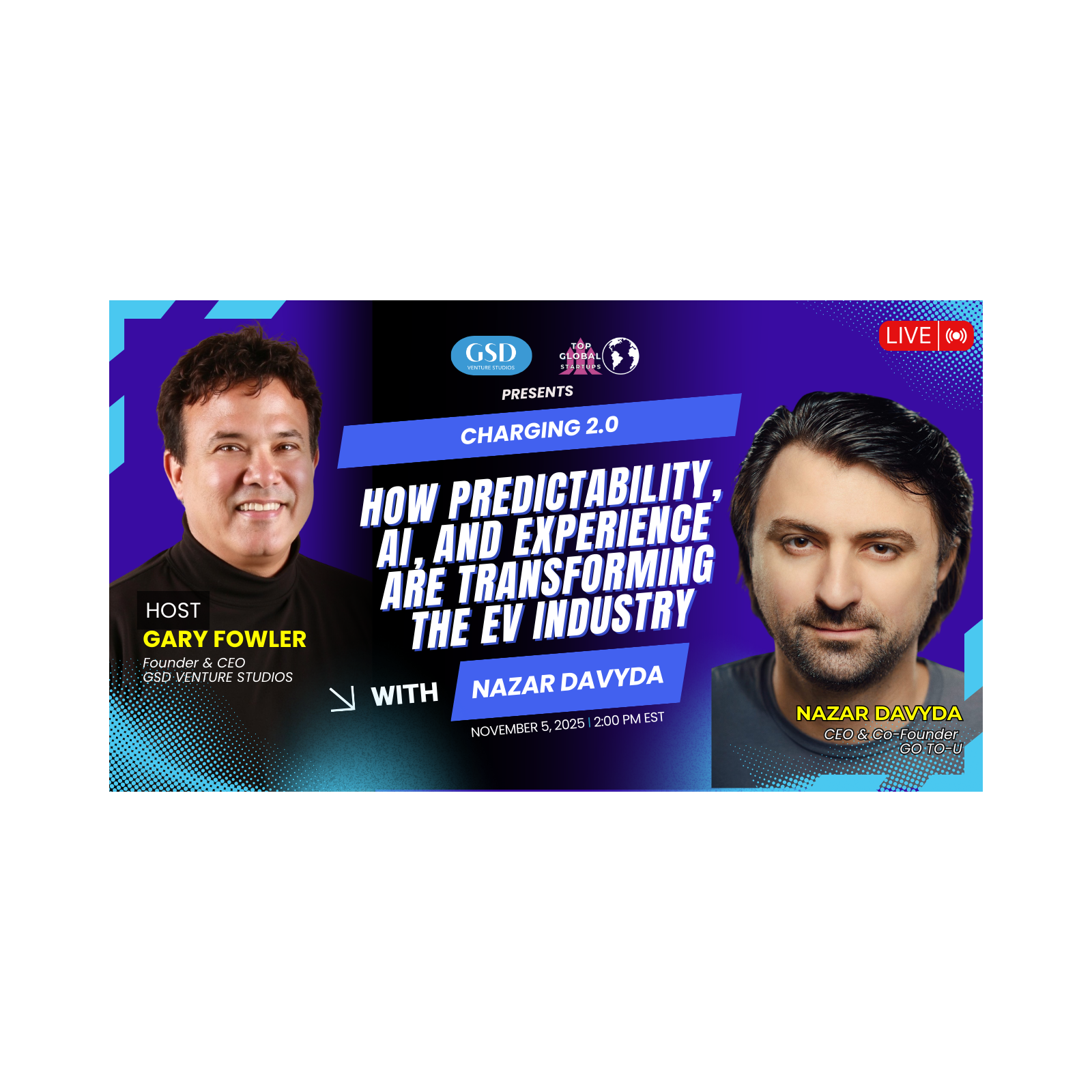 Charging 2.0: How Predictability, AI, and Experience Are Transforming the EV Industry with Nazar Davyda episode artwork