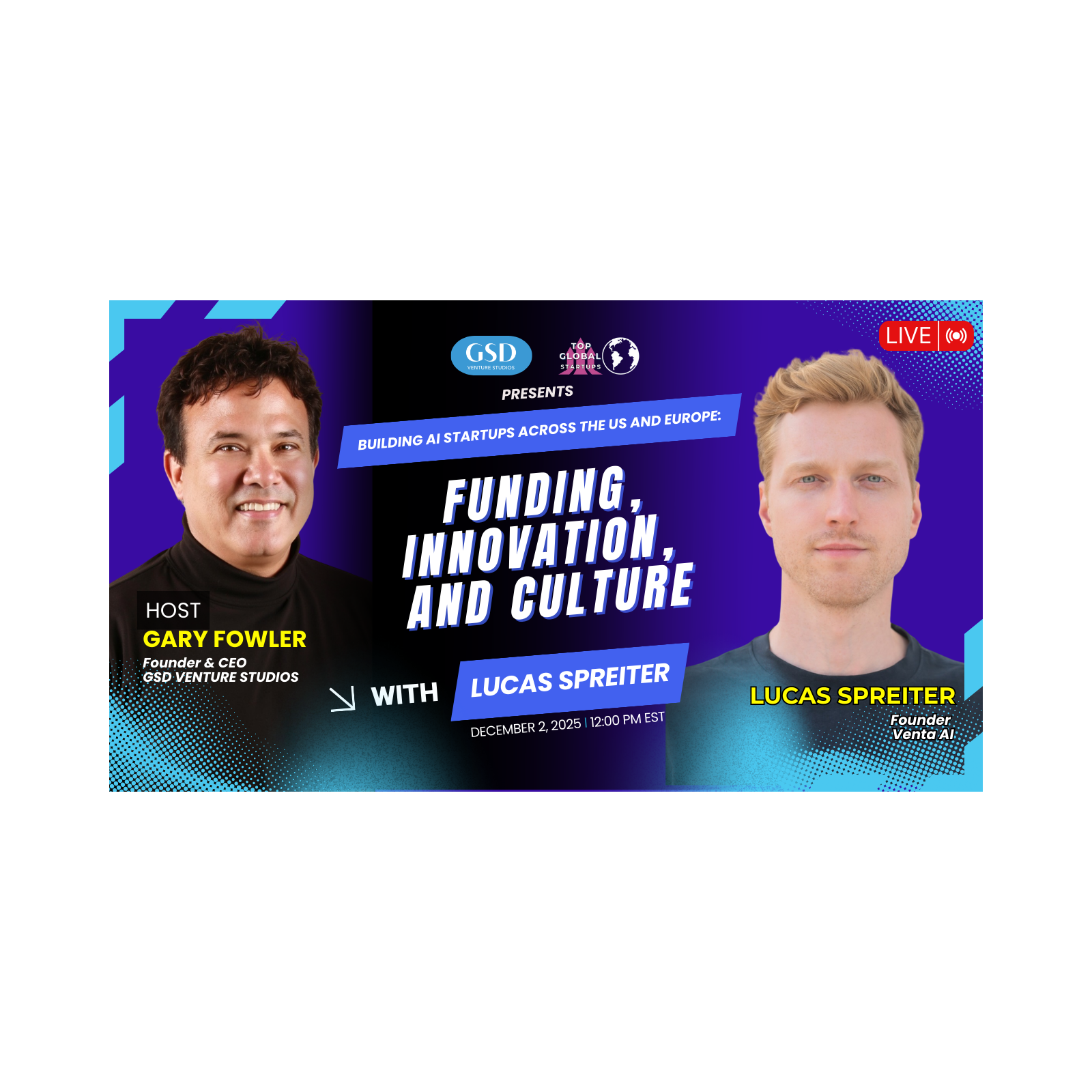 Building AI Startups Across the US & Europe: Funding and Innovation Culture with Lucas Spreiter episode artwork