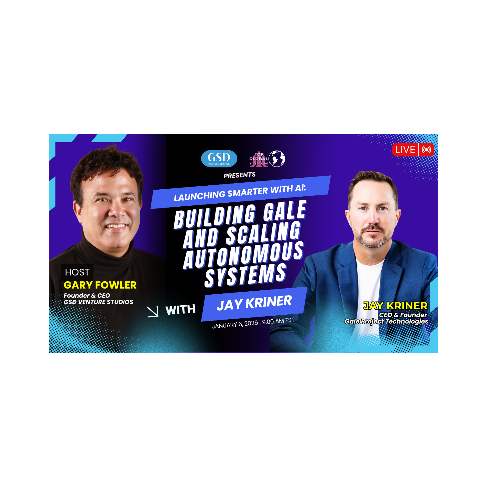 Launching Smarter with AI: Building GALE and Scaling Autonomous Systems with Jay Kriner episode artwork