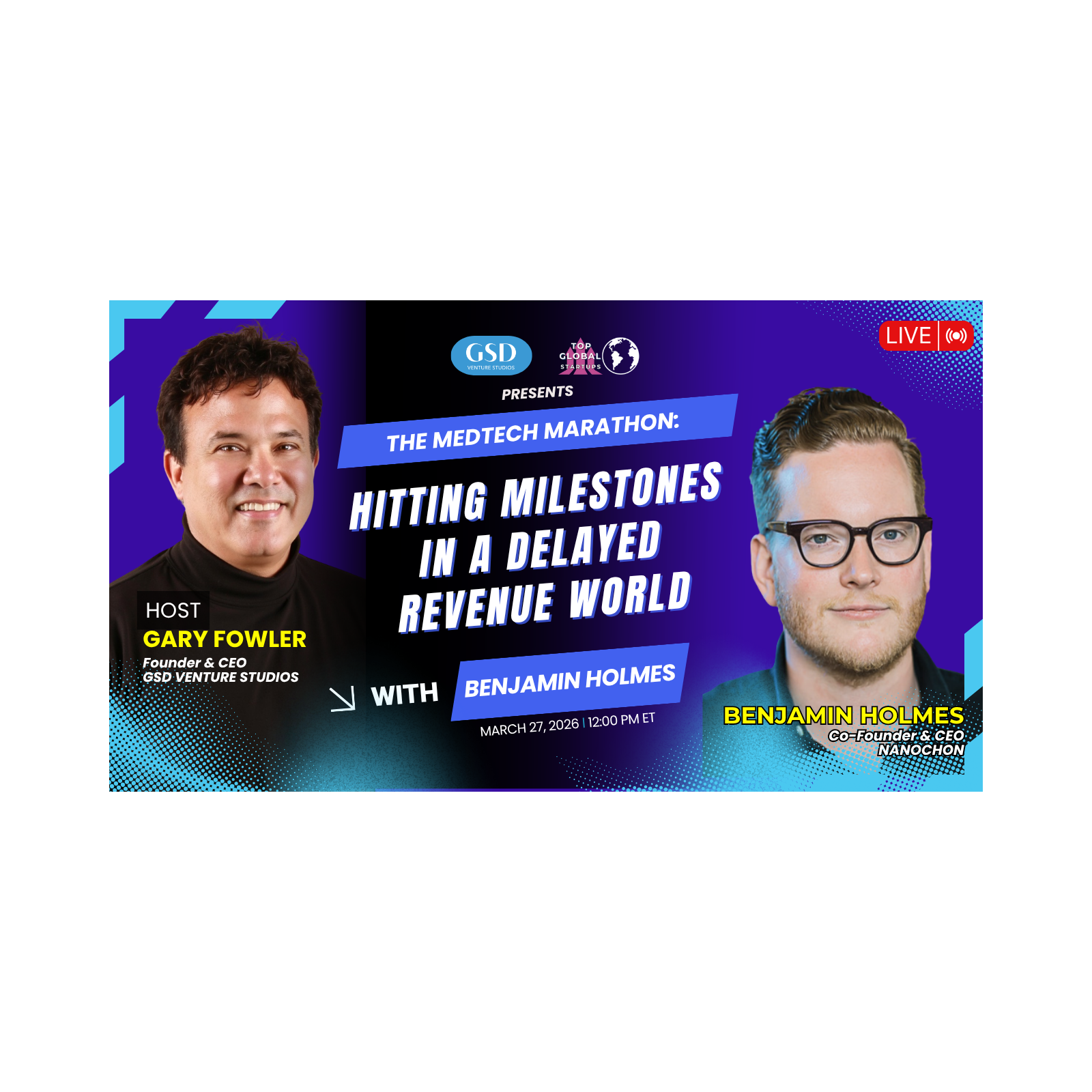The Medtech Marathon: Hitting Milestones in a Delayed Revenue World with Dr. Ben Holmes episode artwork