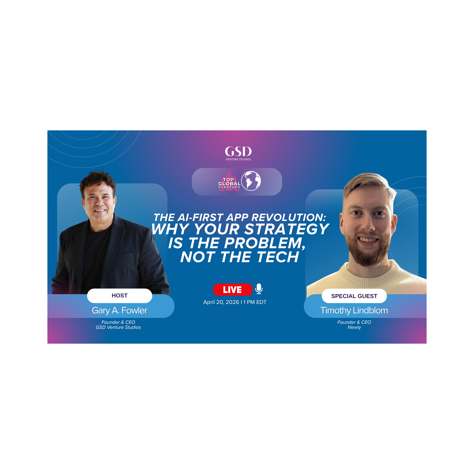The AI-First App Revolution: Why Your Strategy is the Problem, Not the Tech with Timothy Lindblom episode artwork