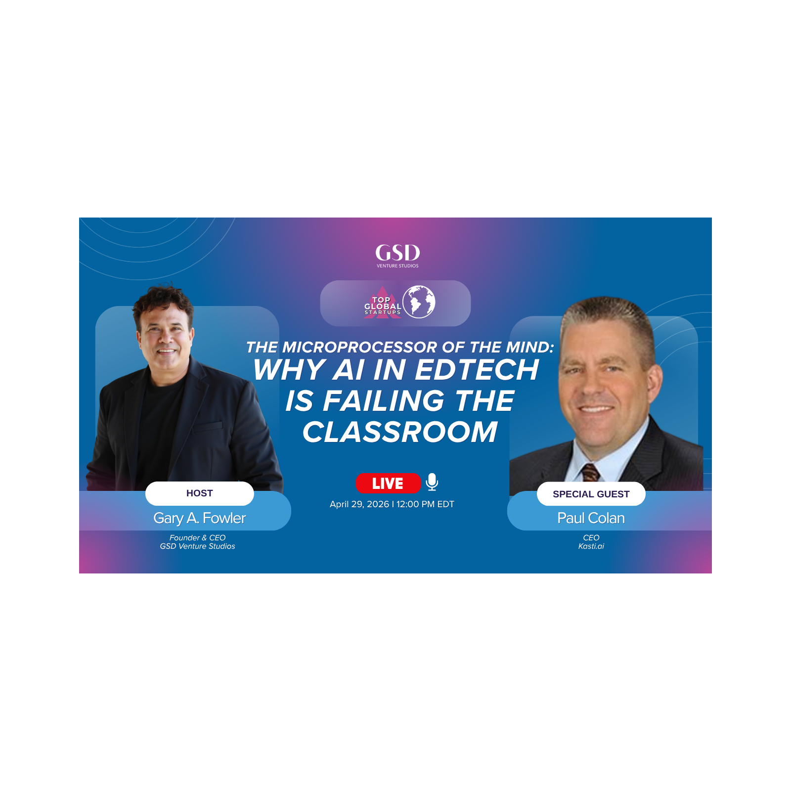 The Microprocessor of the Mind: Why AI in EdTech is Failing the Classroom with Paul Colan episode artwork