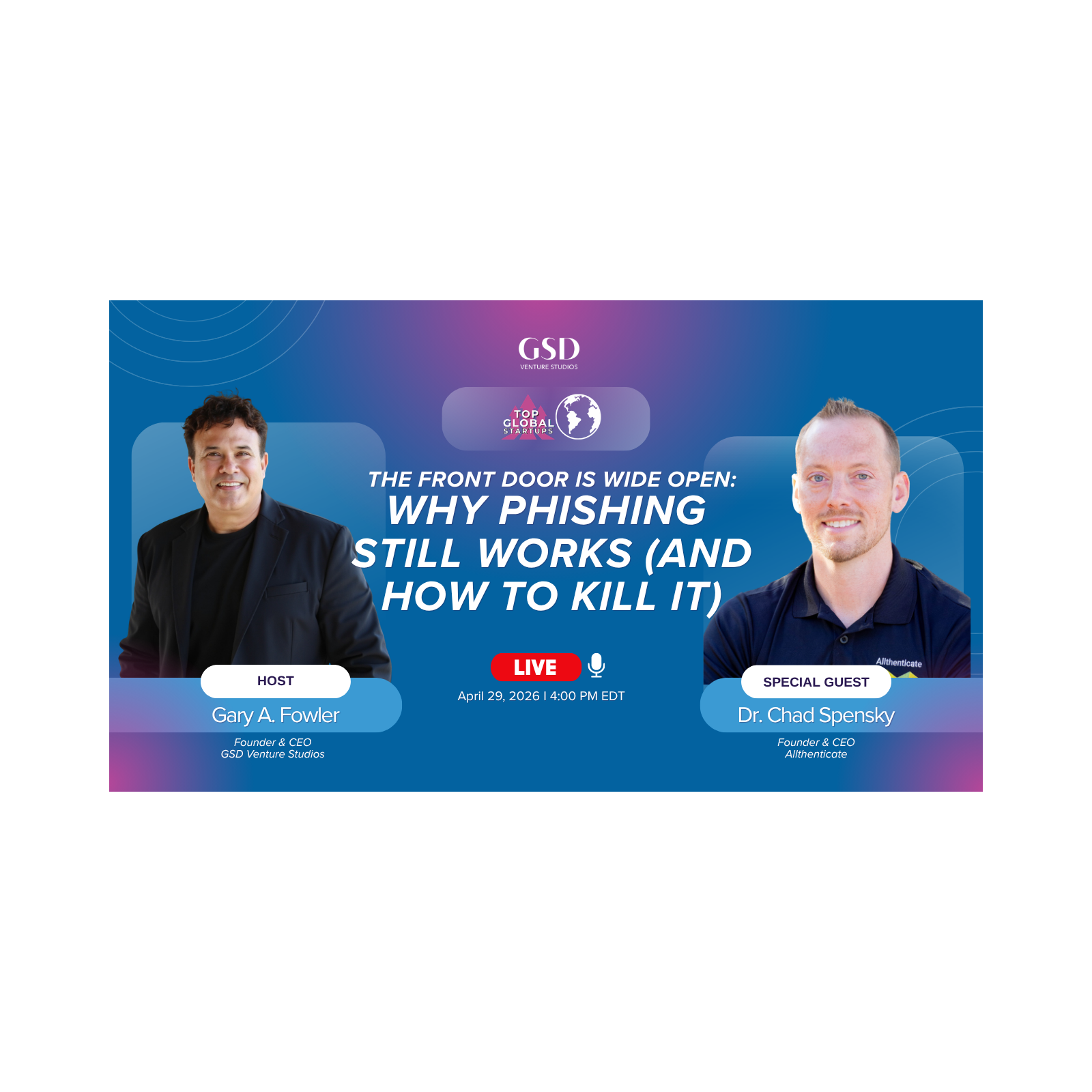 The Front Door is Wide Open: Why Phishing Still Works (and How to Kill It) with Dr. Chad Spensky episode artwork