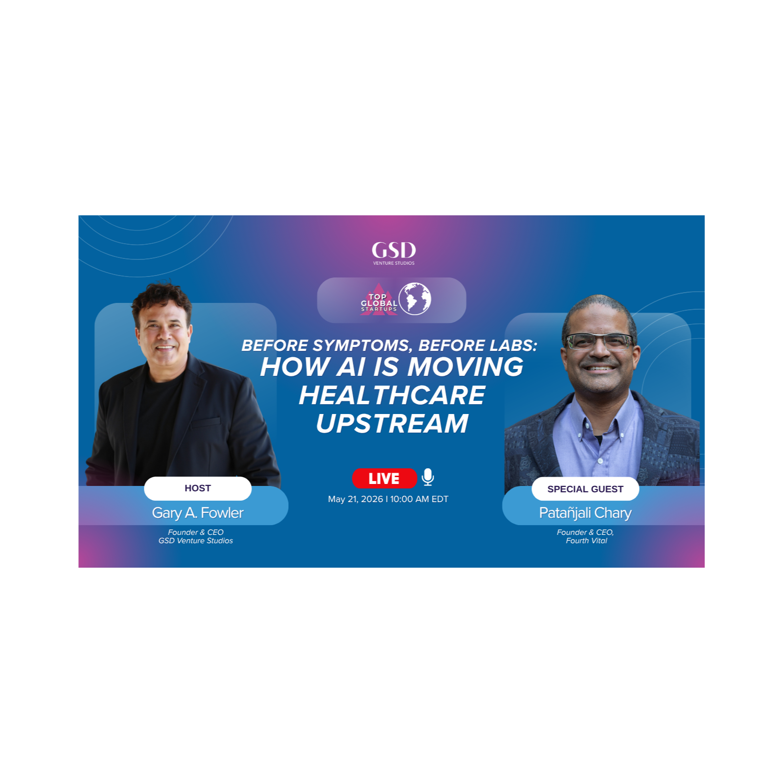 Before Symptoms, Before Labs: How AI Is Moving Healthcare Upstream with Patañjali Chary episode artwork