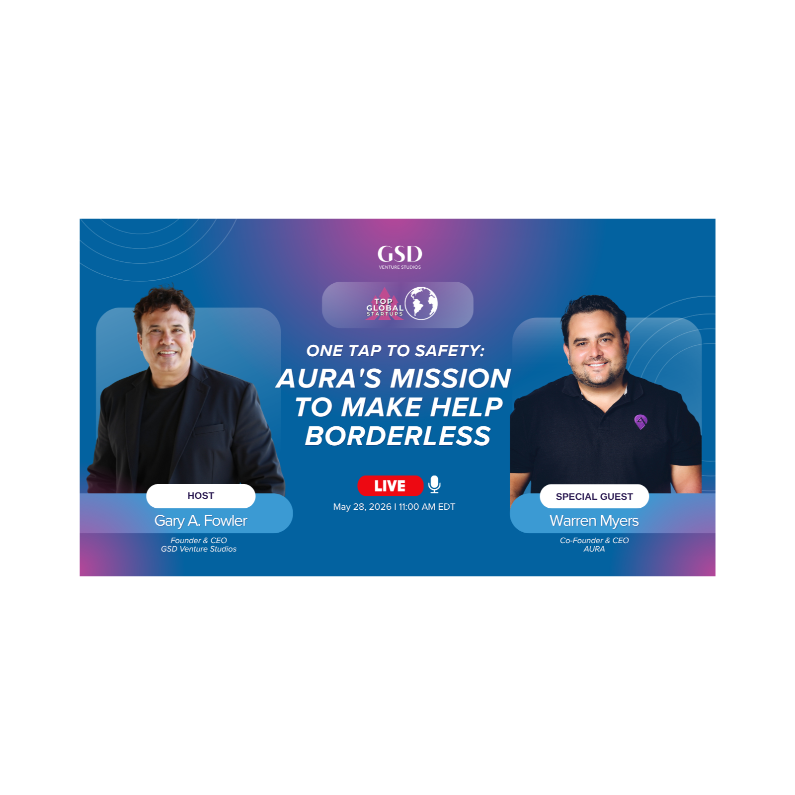 One Tap to Safety: AURA's Mission to Make Help Borderless with Warren Myers episode artwork