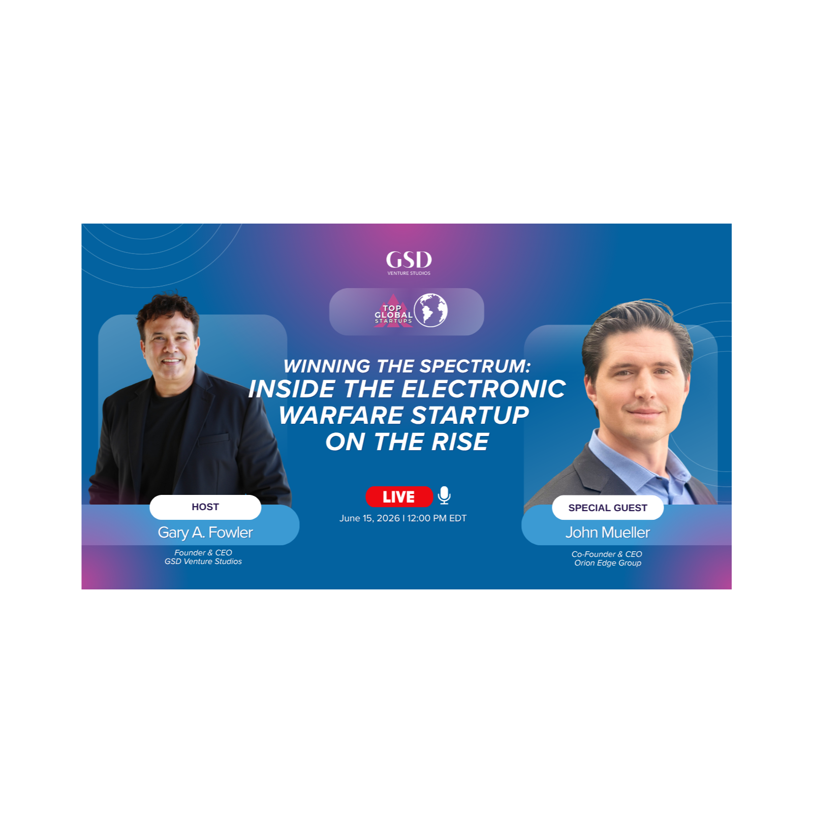 Winning the Spectrum: Inside the Electronic Warfare Startup on the Rise with Dr. John Mueller episode artwork