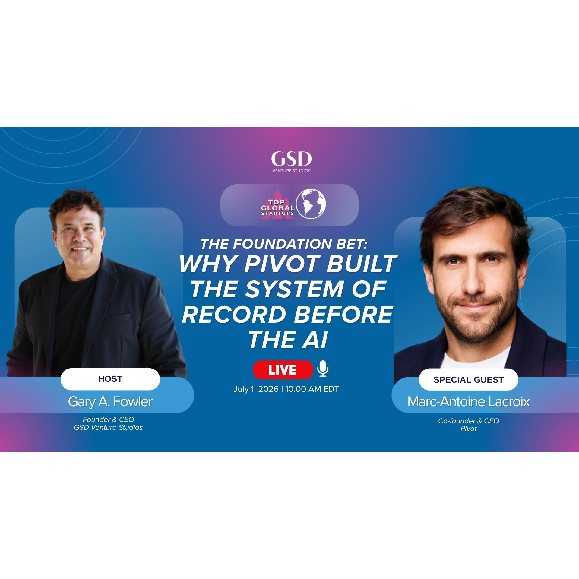 The Foundation Bet: Why Pivot Built the System of Record Before the AI with Marc-Antoine Lacroix episode artwork