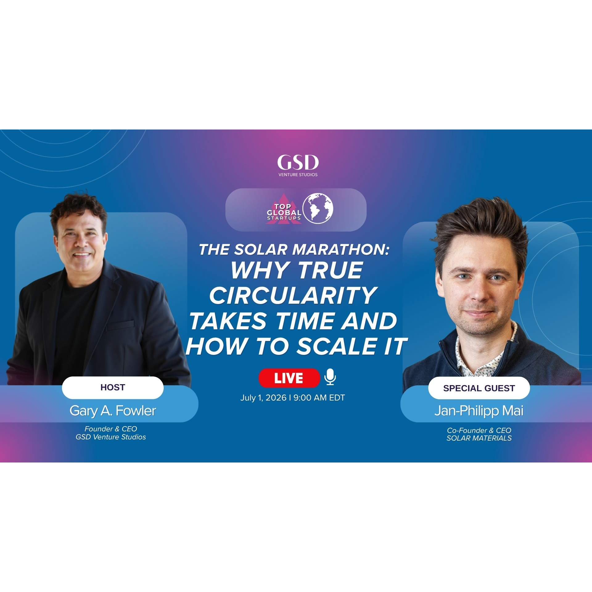 The Solar Marathon: Why True Circularity Takes Time and How to Scale It with Dr. Jan-Philipp Mai episode artwork
