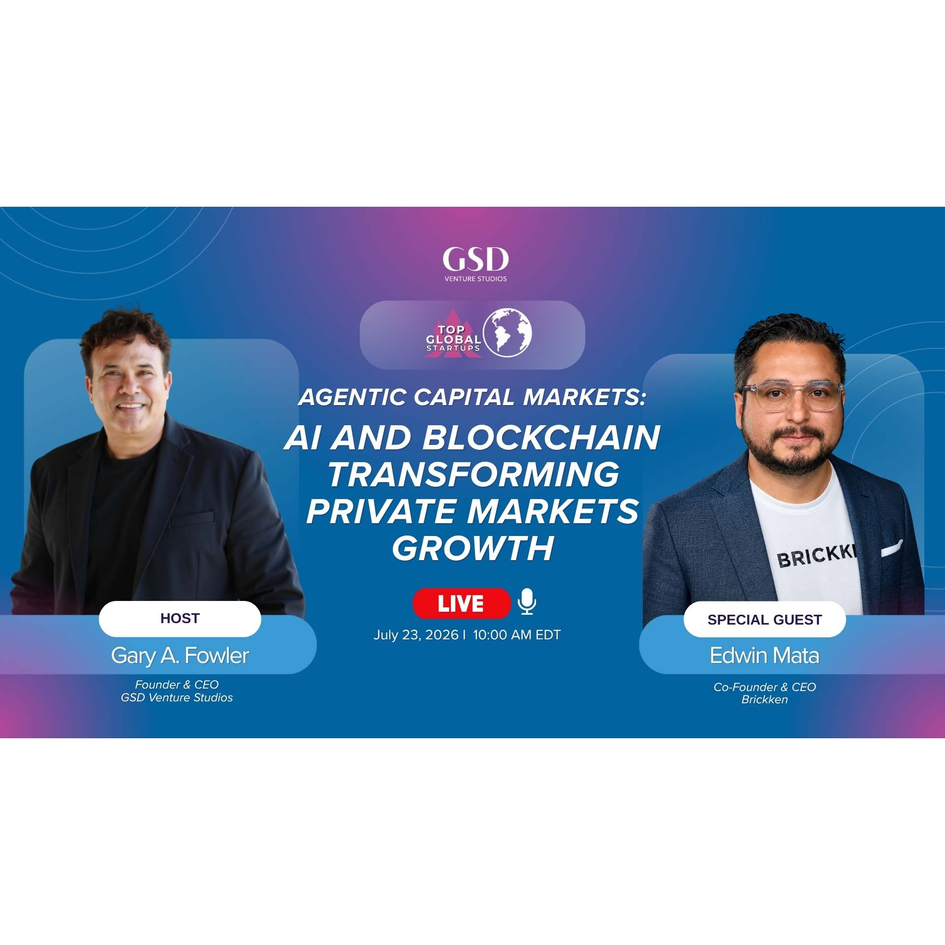 Agentic Capital Markets: AI and Blockchain Transforming Private Markets with Edwin Mata episode artwork