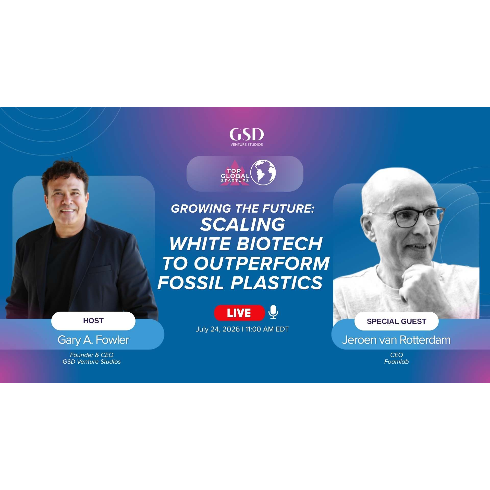 Growing the Future: Scaling White Biotech to Outperform Fossil Plastics with Jeroen van Rotterdam episode artwork