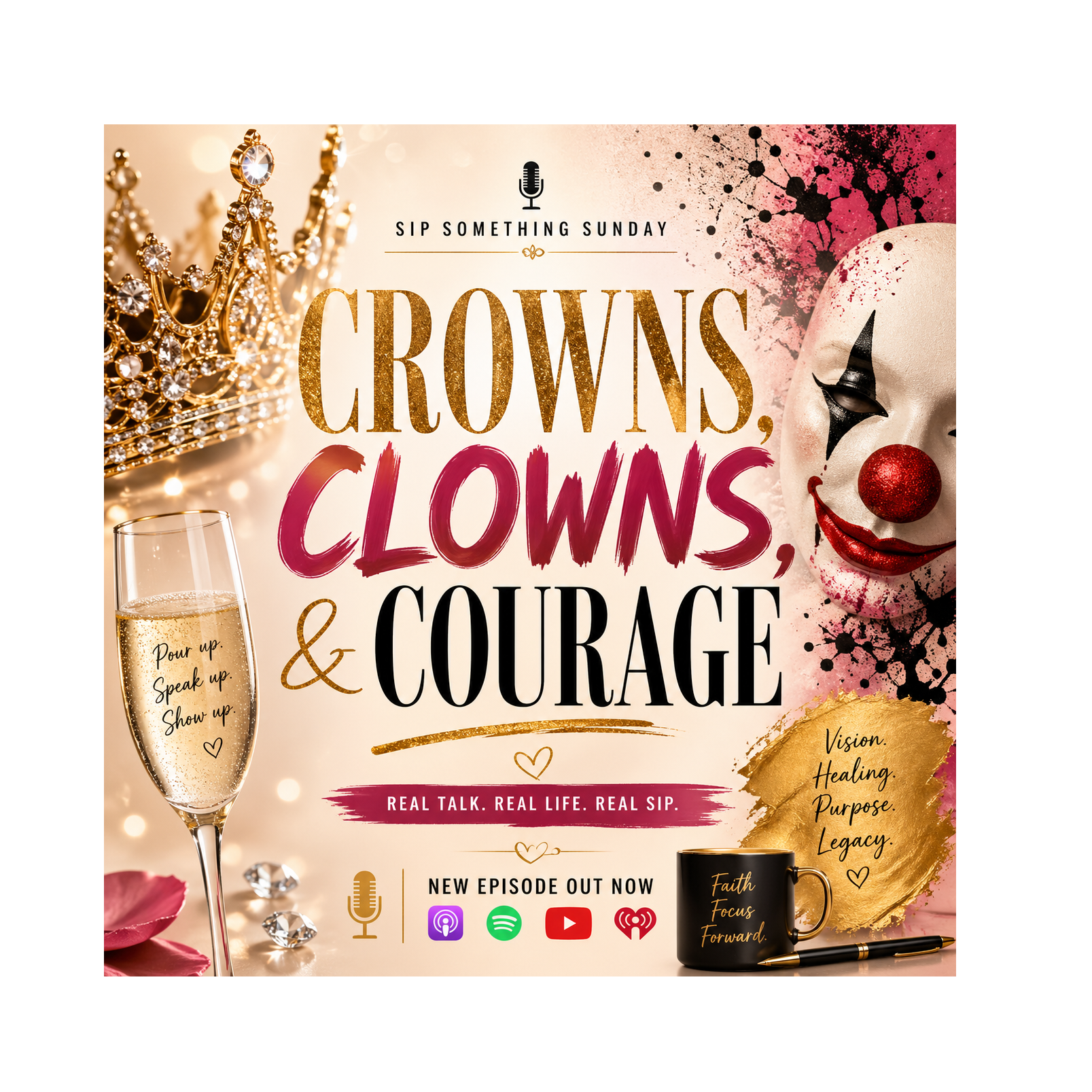 Crowns, Clowns & Courage episode artwork