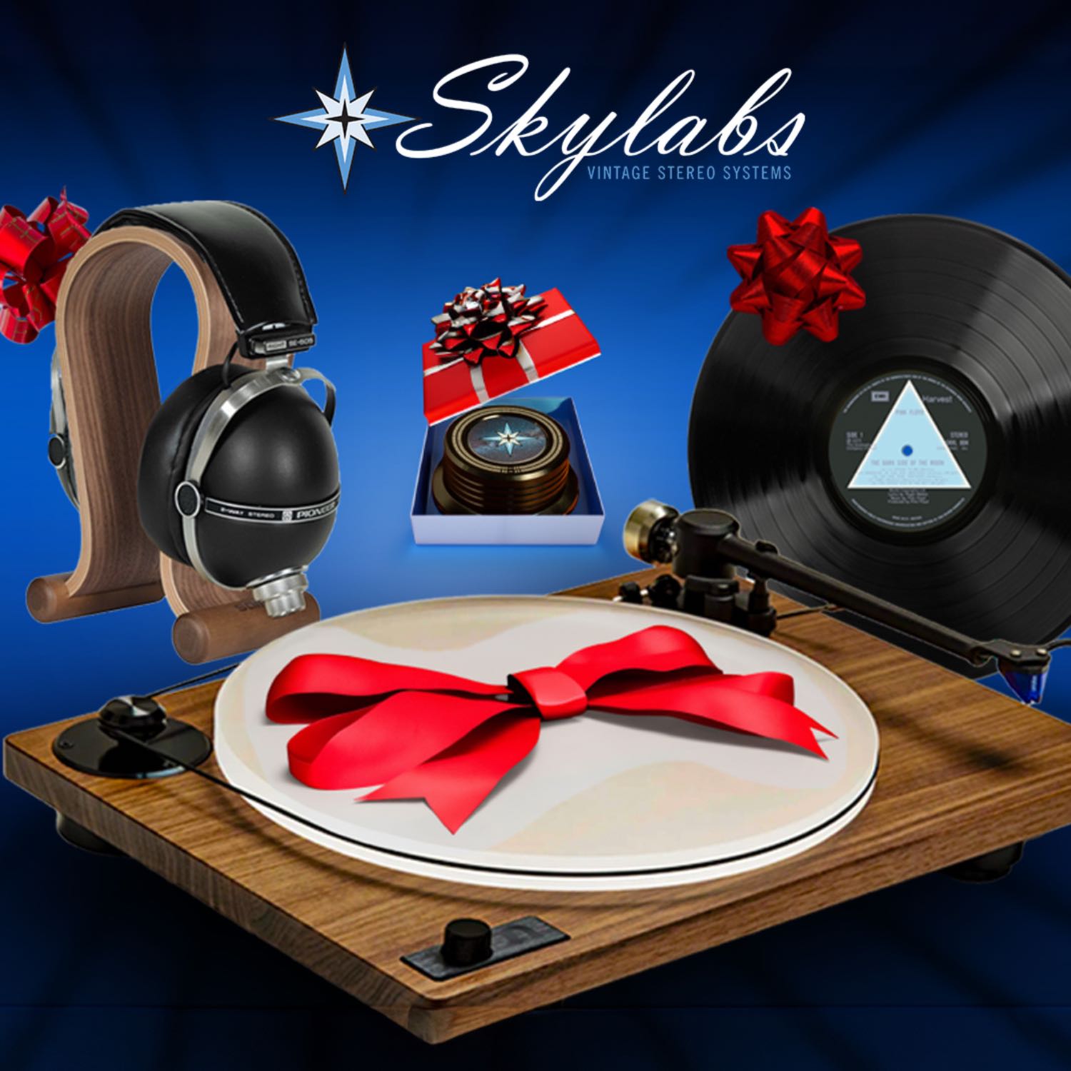 Find the perfect Hi-Fi gift in the 2023 Skylabs Guide! Vinyl Records- Speakers- Headphones