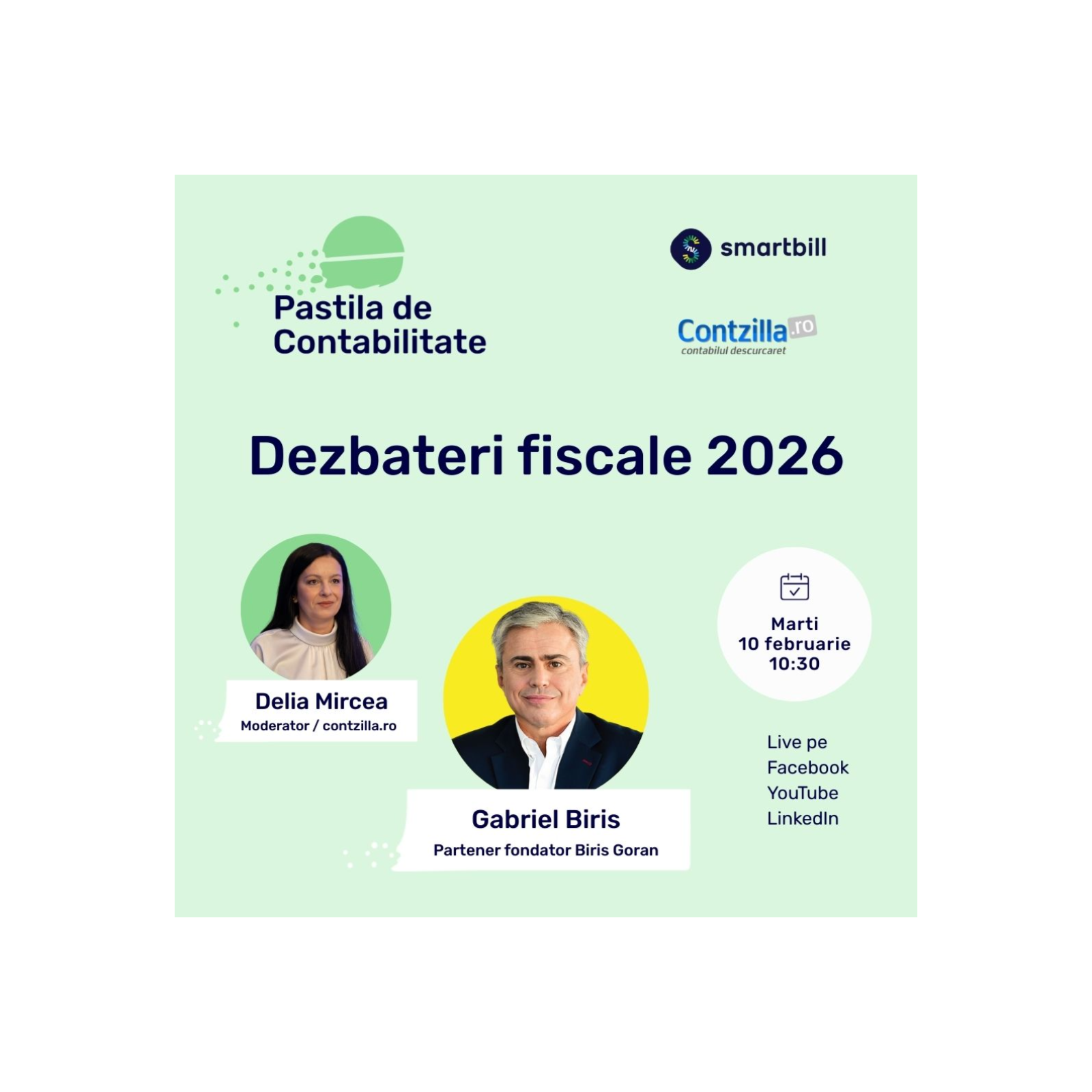 Dezbateri fiscale 2026 - #PastilaDeContabilitate