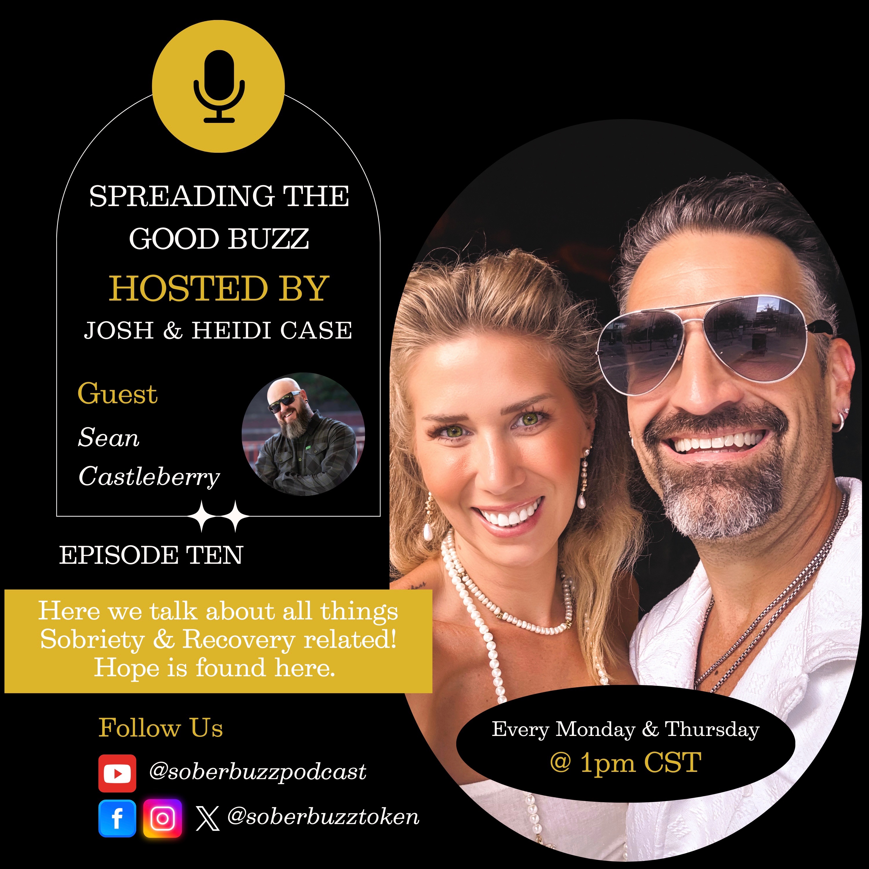 Episode 10: Kaylee & Sean Castleberry: Rock Bottom to Redemption Part 2 | Sober.Buzz episode artwork