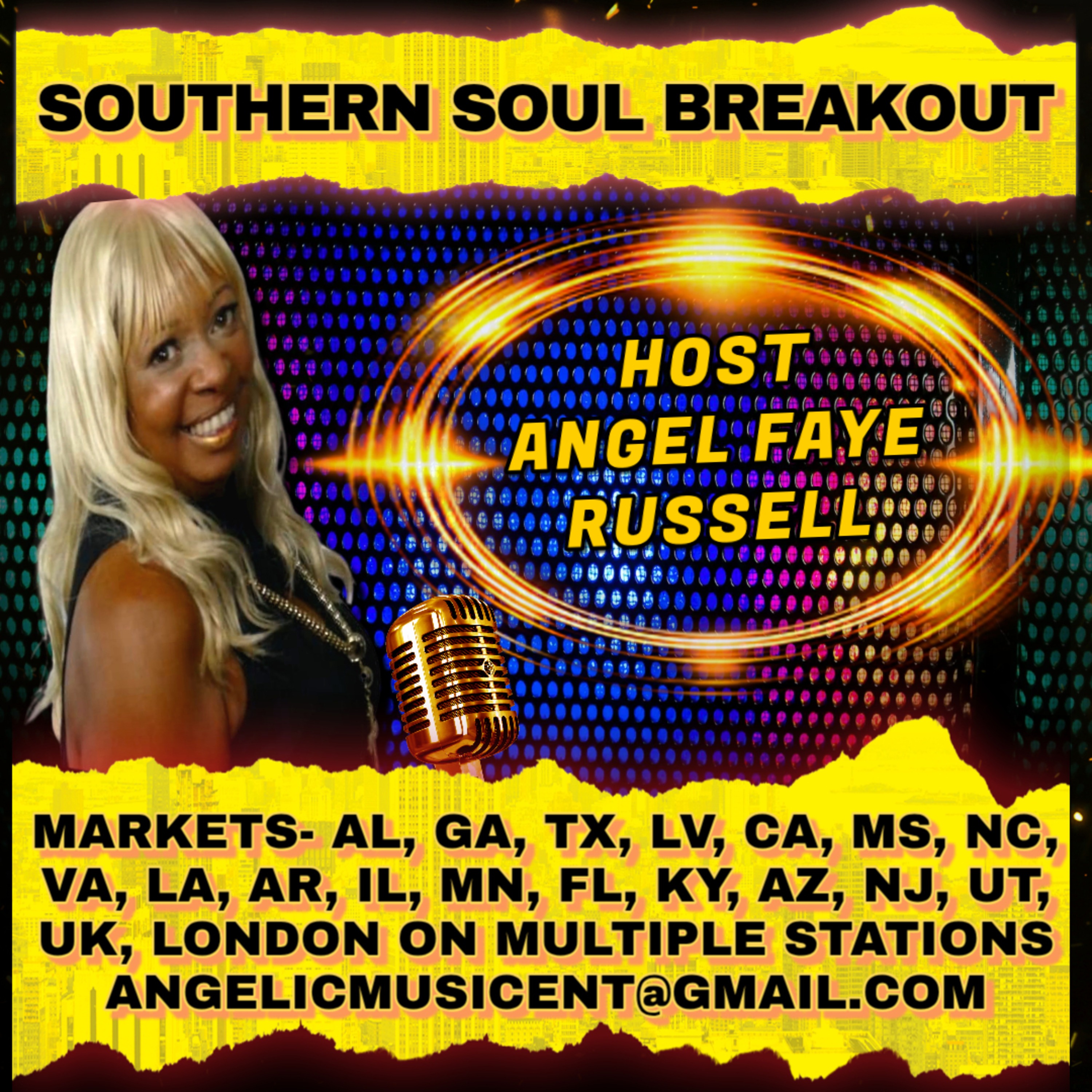 SOUTHERN SOUL BREAKOUT SYNDICATED RADIO HOST ANGEL FAYE RUSSELL