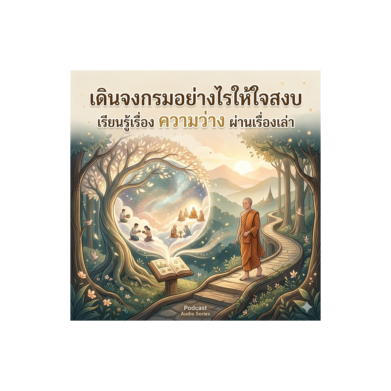 เดินจงกรมอย่างไรให้ใจสงบ | Walking Meditation for Inner Peace