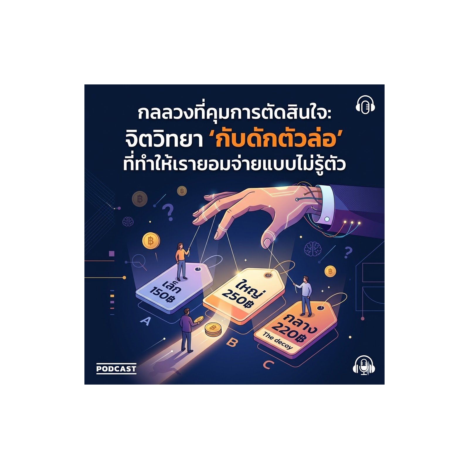กลลวงที่คุมการตัดสินใจ: จิตวิทยา "กับดักตัวล่อ" ที่ทำให้เรายอมจ่ายแบบไม่รู้ตัว