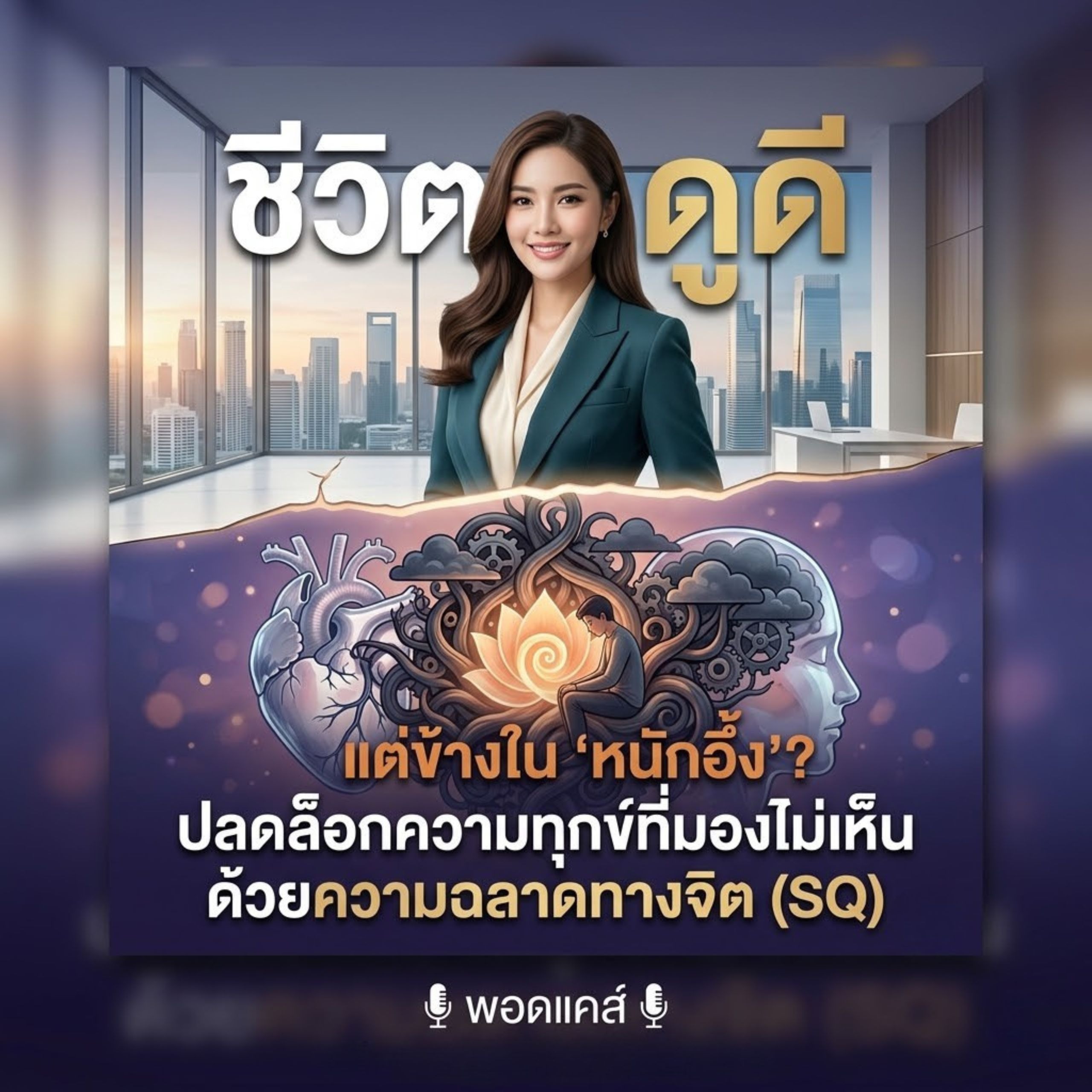 "ชีวิตดูดี แต่ข้างใน 'หนักอึ้ง'? ปลดล็อกความทุกข์ที่มองไม่เห็นด้วยความฉลาดทางจิต (SQ)"