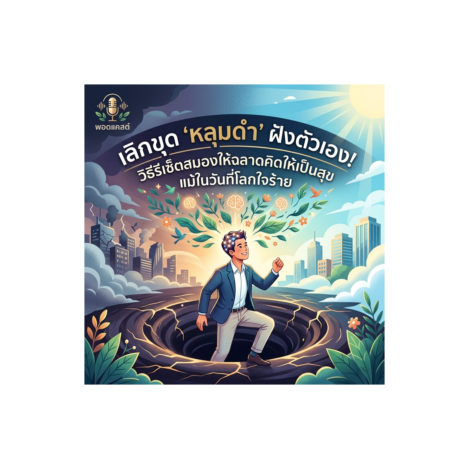 "เลิกขุด 'หลุมดำ' ฝังตัวเอง! วิธีรีเซ็ตสมองให้ฉลาดคิดให้เป็นสุข แม้ในวันที่โลกใจร้าย"