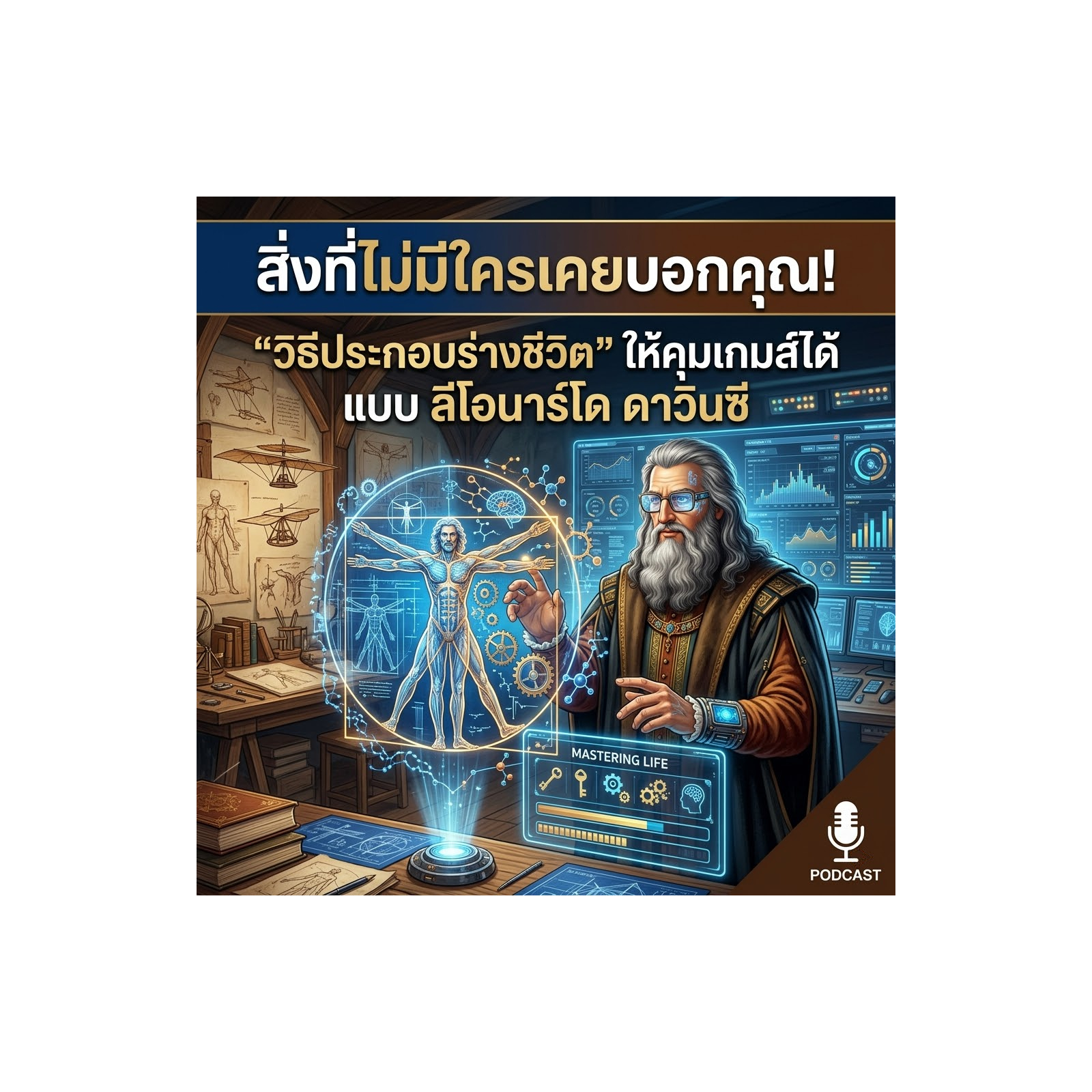 สิ่งที่ไม่มีใครเคยบอกคุณ! "วิธีประกอบร่างชีวิต" ให้คุมเกมส์ได้ แบบ ลีโอนาร์โด ดาวินซี