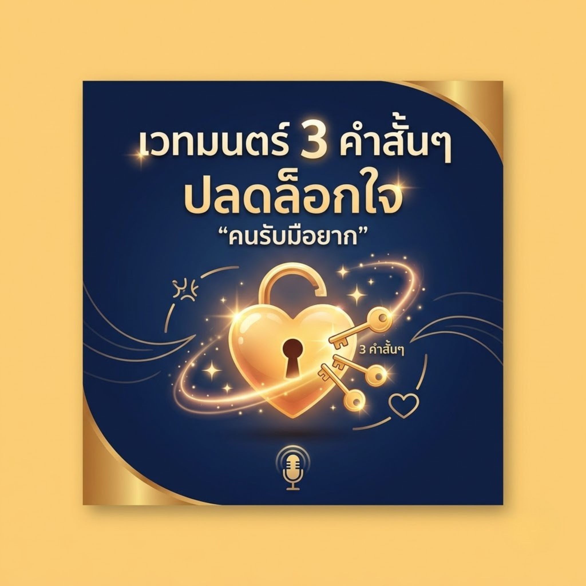 เวทมนตร์ 3 คำสั้นๆ ปลดล็อกใจ "คนรับมือยาก"