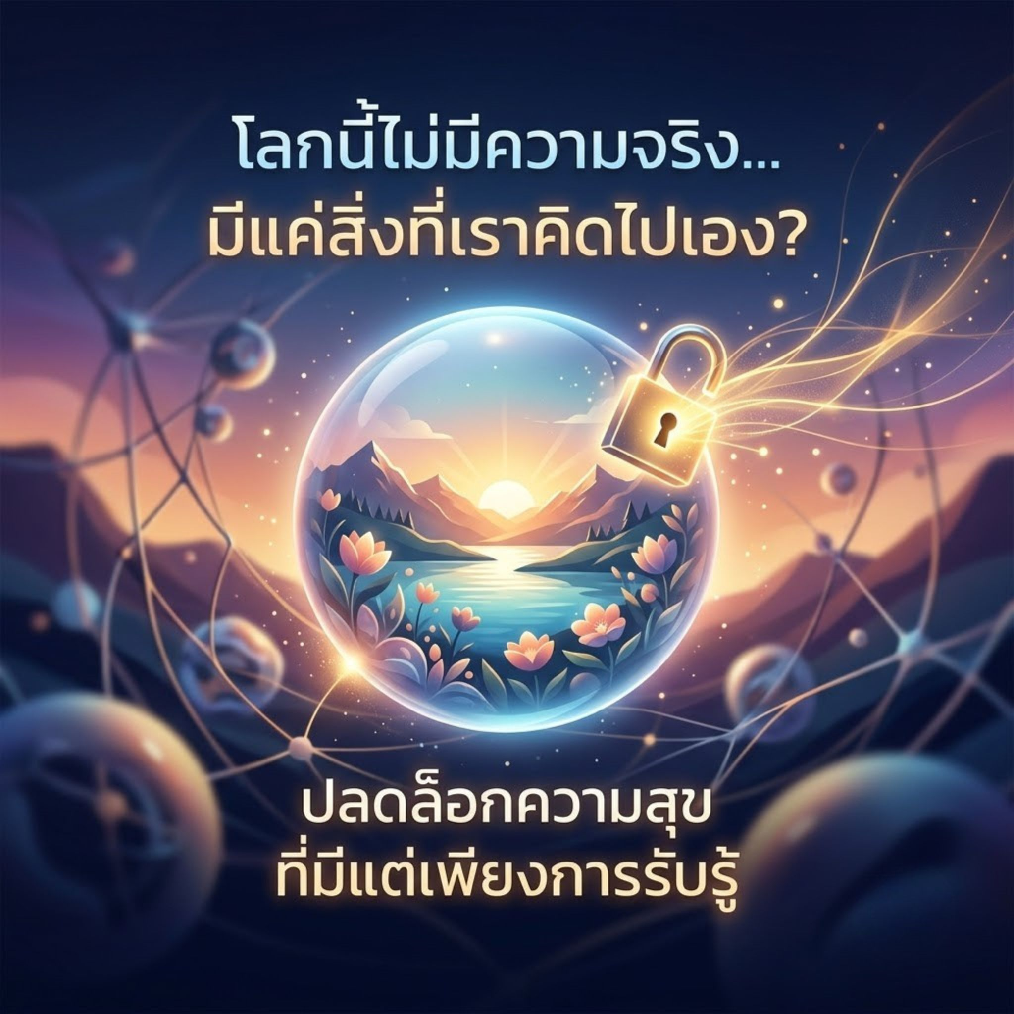 โลกนี้ไม่มีความจริง... มีแค่สิ่งที่เราคิดไปเอง_ ปลดล็อกความสุขที่มีแต่เพียงการรับรู้